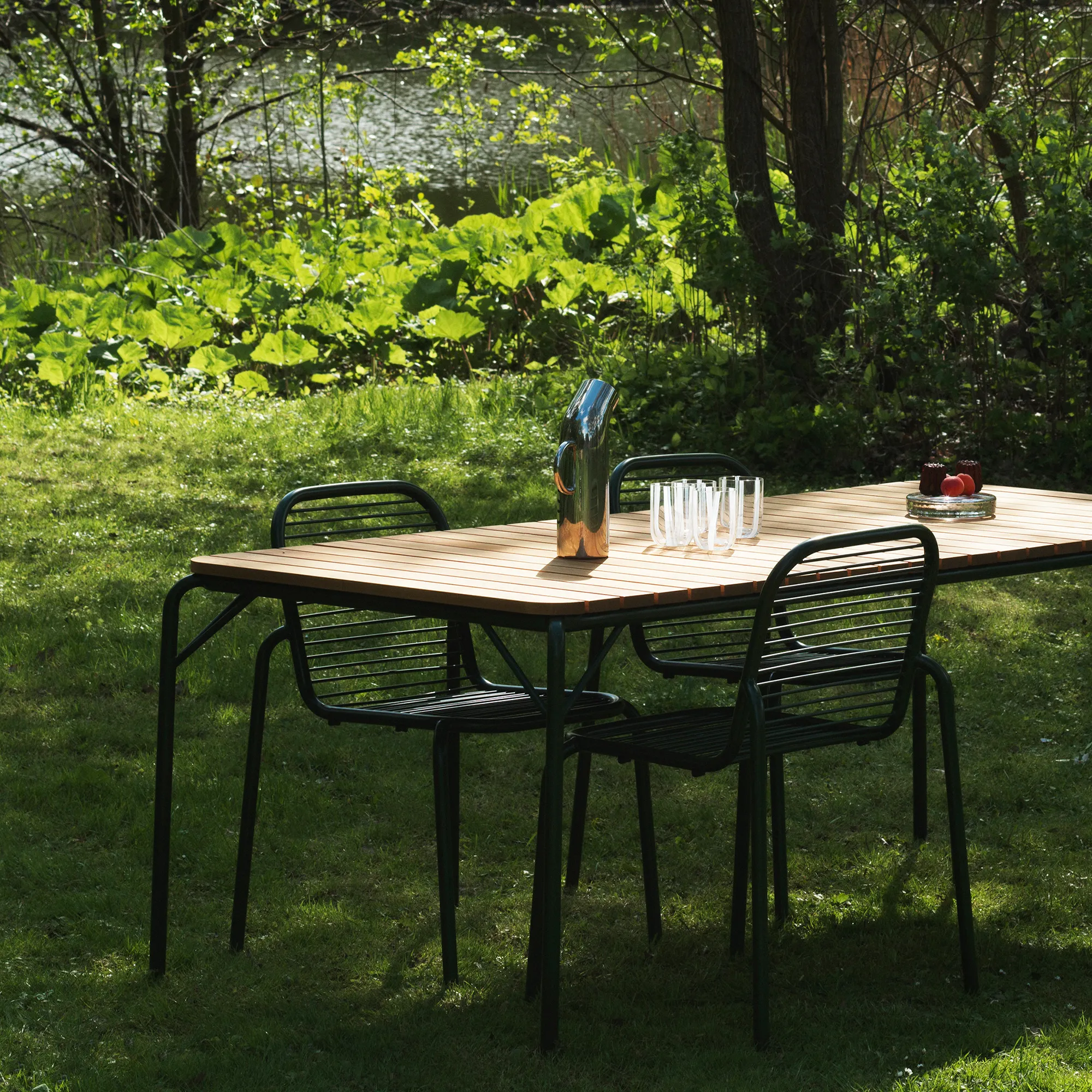 Vig Robinia utebord og Vig utestol 6 stk. - 7