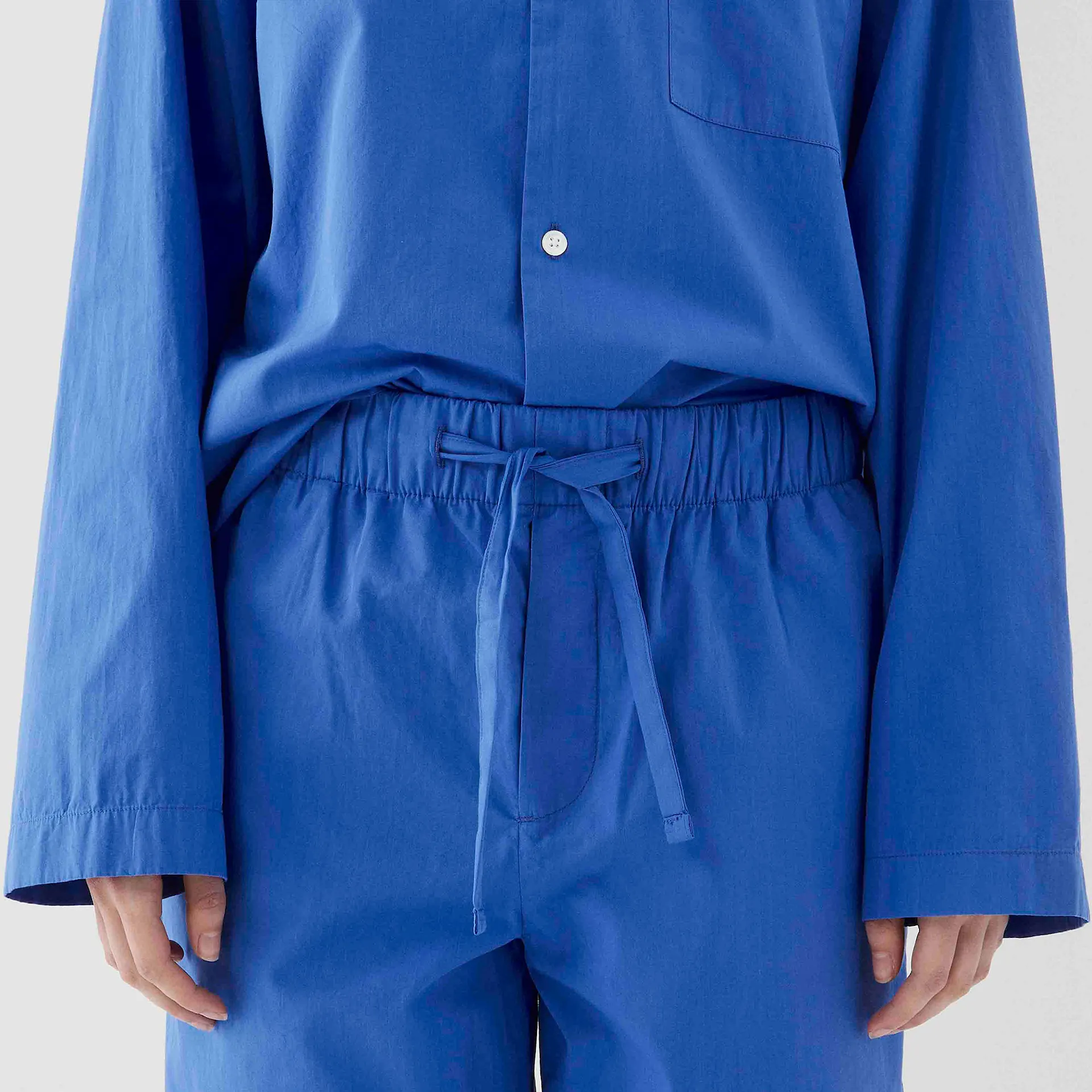 Poplin Sleepwear Pants Royal Blue - TEKLA - NO GA