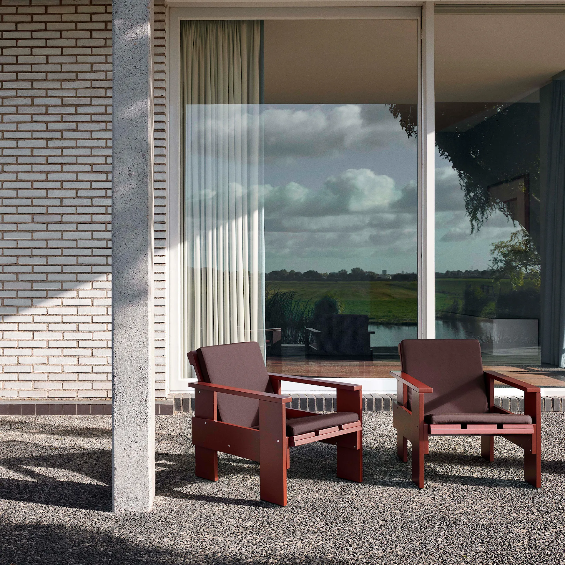 Crate Folding pute utendørs lenestol - HAY - Gerrit Rietveld - NO GA