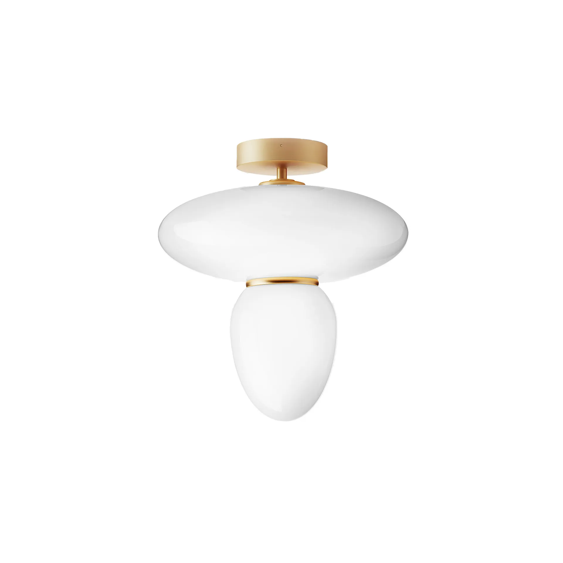 Rizzatto 42 Satin Brass/Opal White - Nuura - NO GA