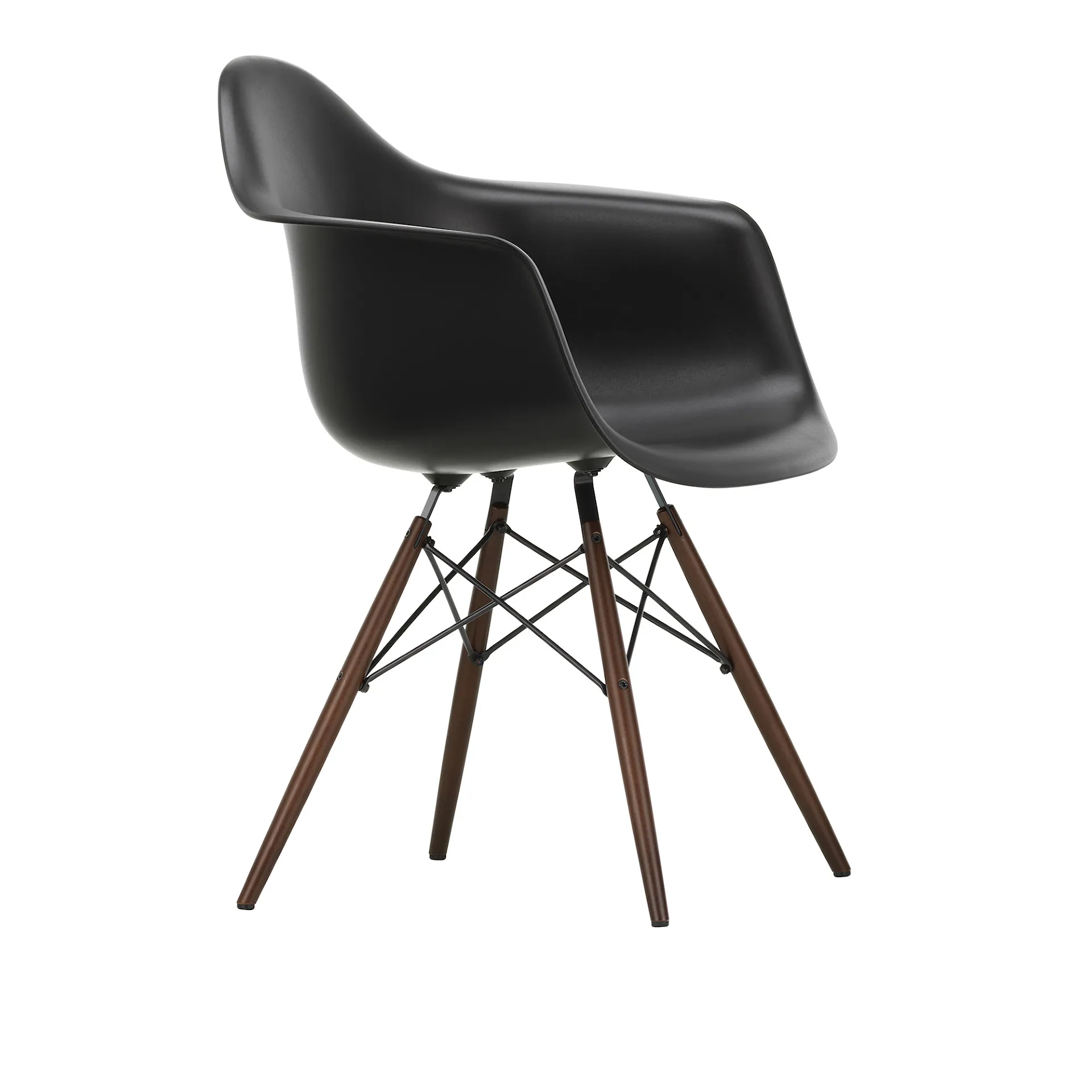 Eames RE Plastic Armchair DAW spisestuestol Dark Maple - Vitra - Charles & Ray Eames - NO GA