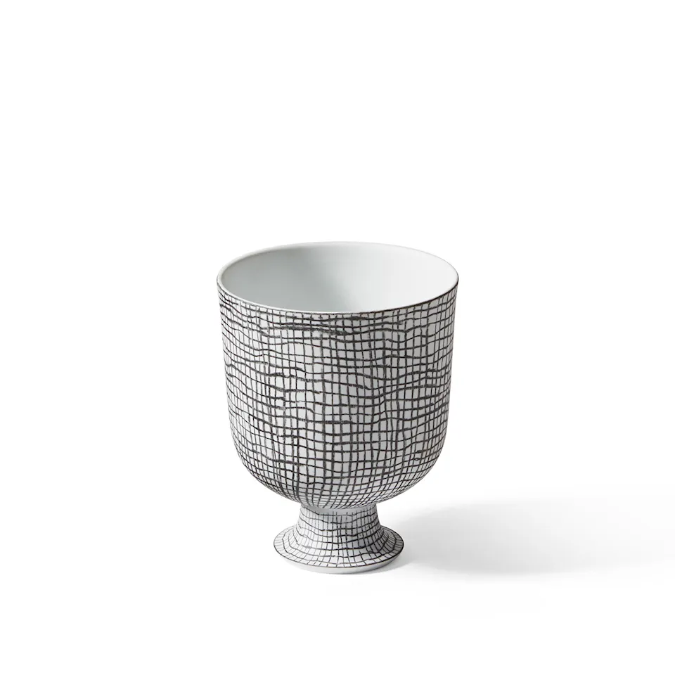 Post Scriptum Cachepot Vase - Small Black Mesh