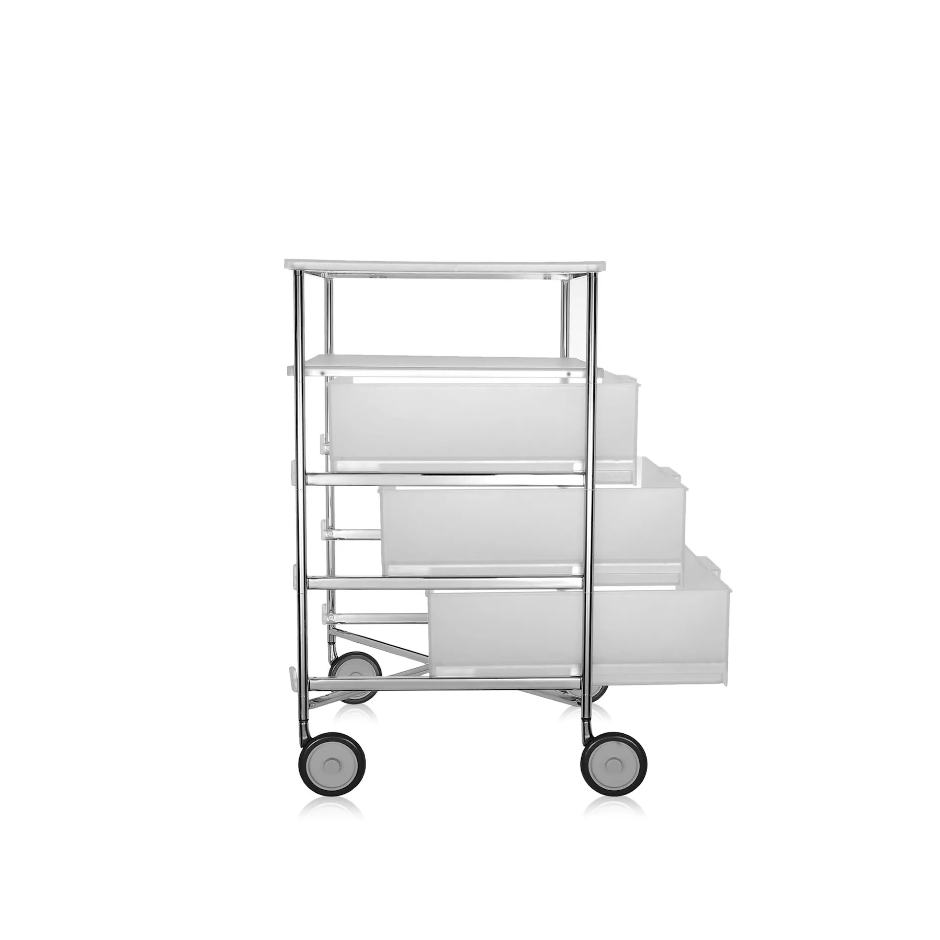 Mobil 3 Drawers / 1 Shelf with Wheels - Kartell - NO GA