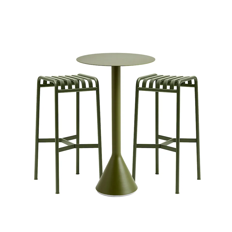 Palissade cone barbord & 2 baarituolit