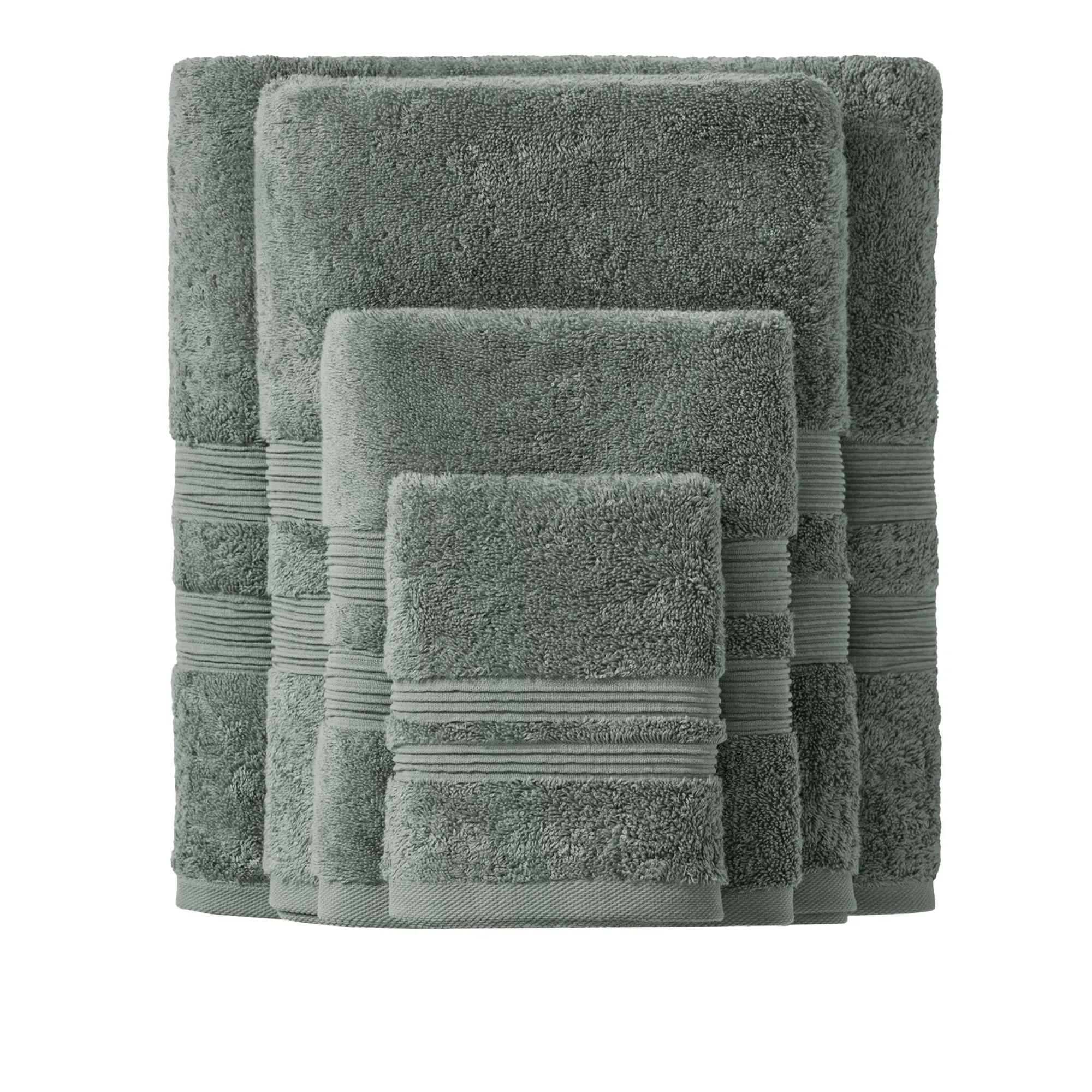 Fontana Grey/Green håndkle - 1