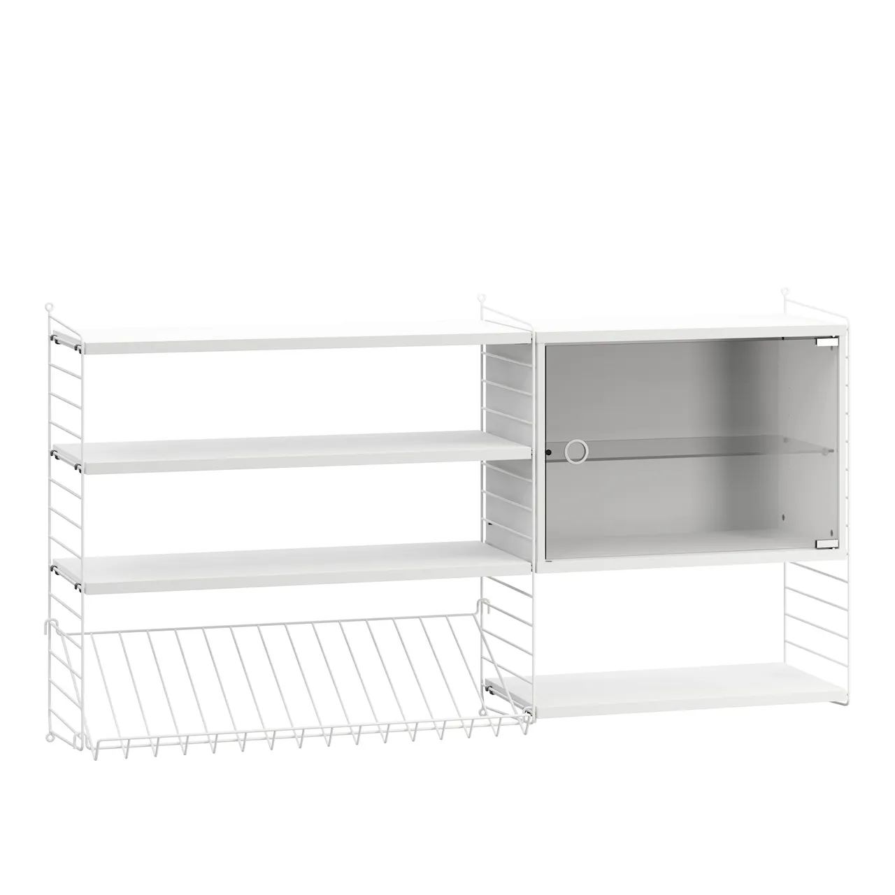 Stue hyllesystem S svart/svart