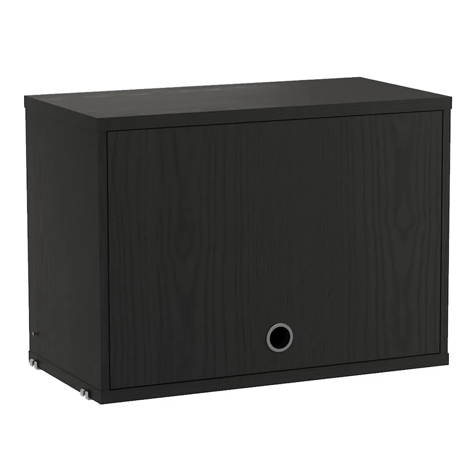 Veggskap med foldedør 58cm sort