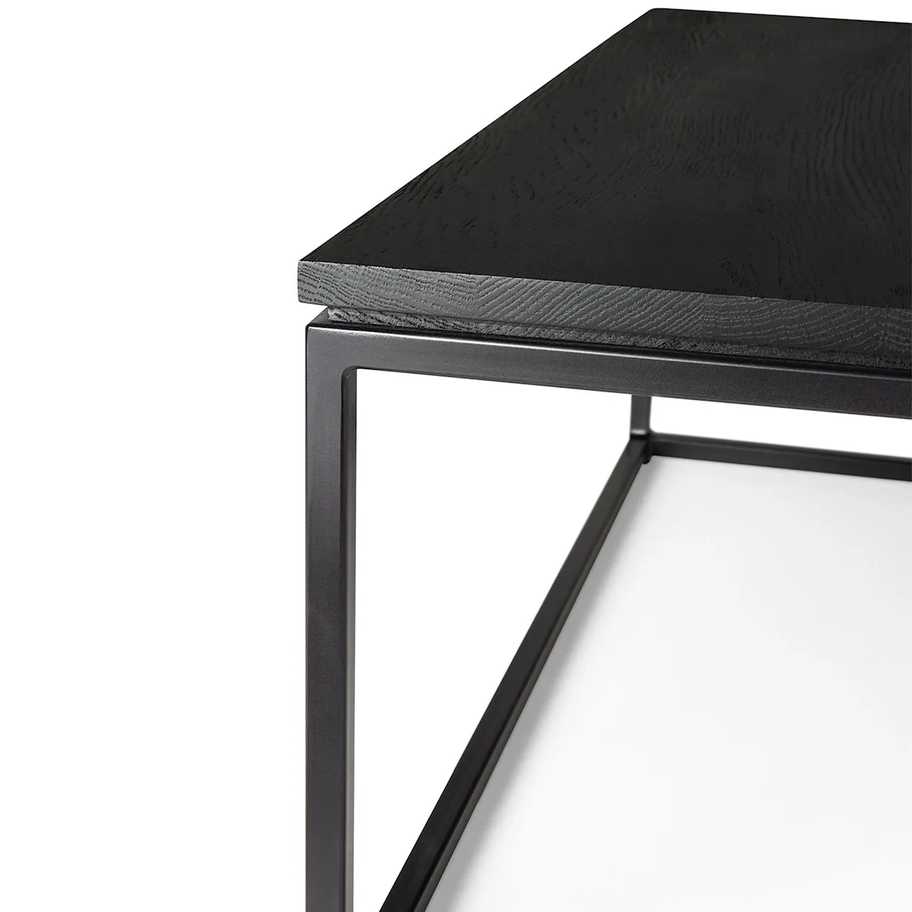 Oak Thin Coffee Table - Black