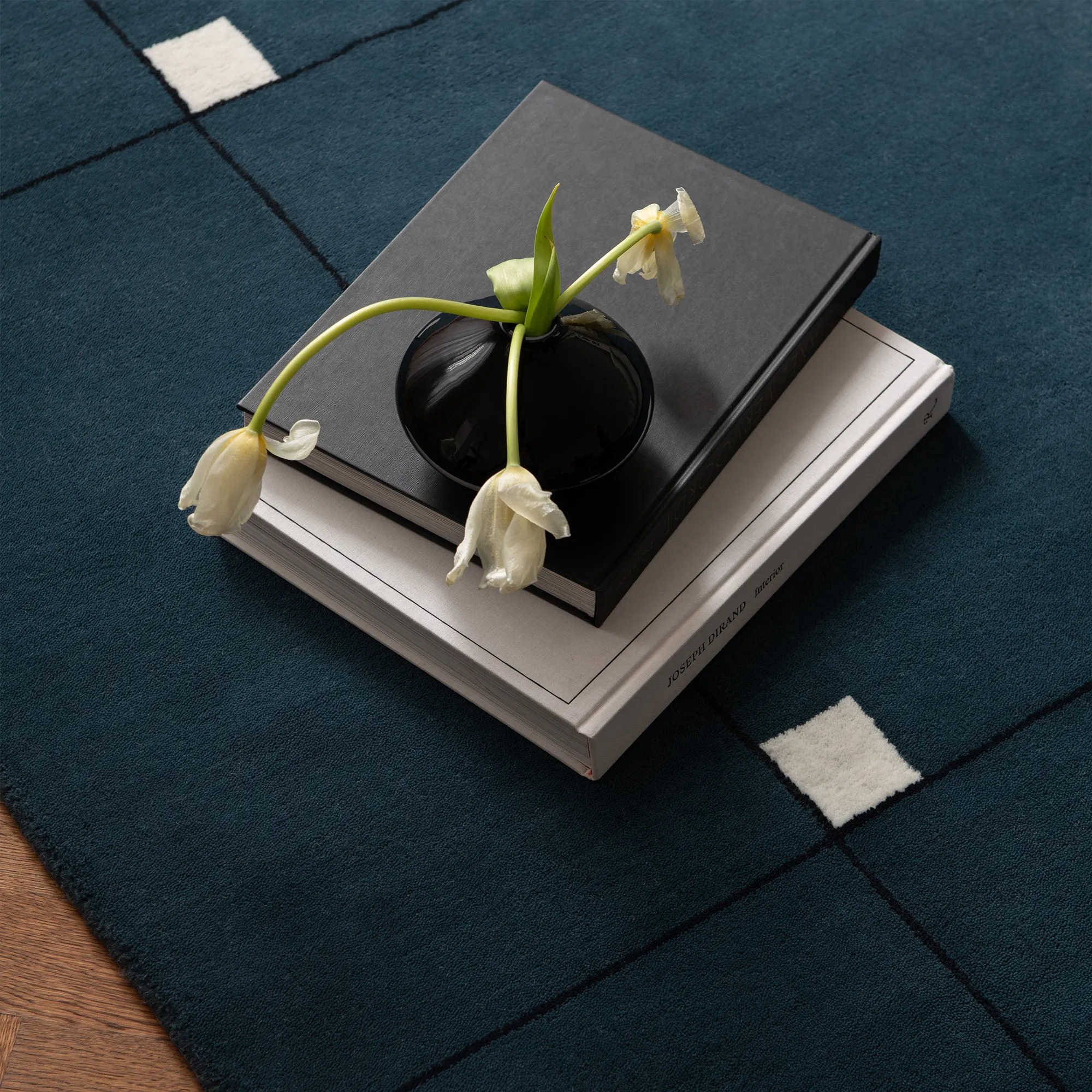 Modern Teal ullteppe - 4