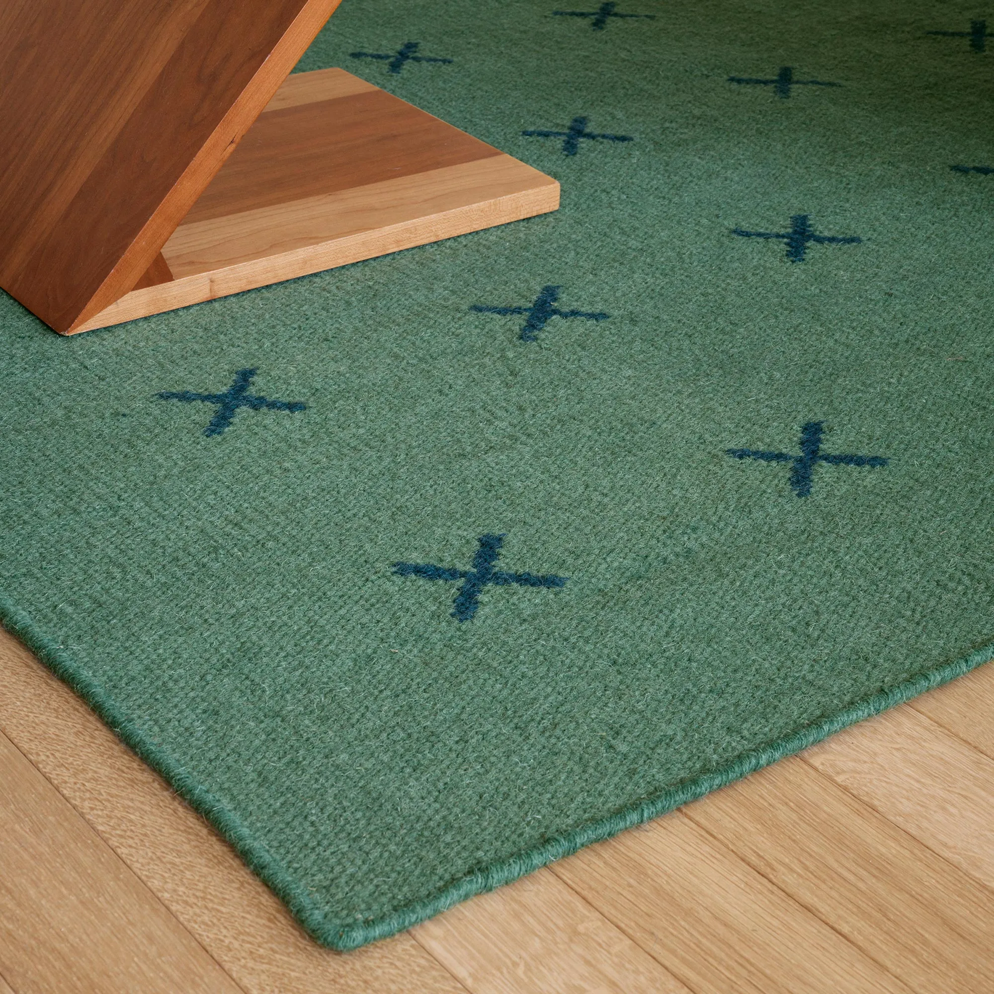 Cross Green/Deep Teal ullteppe - 3
