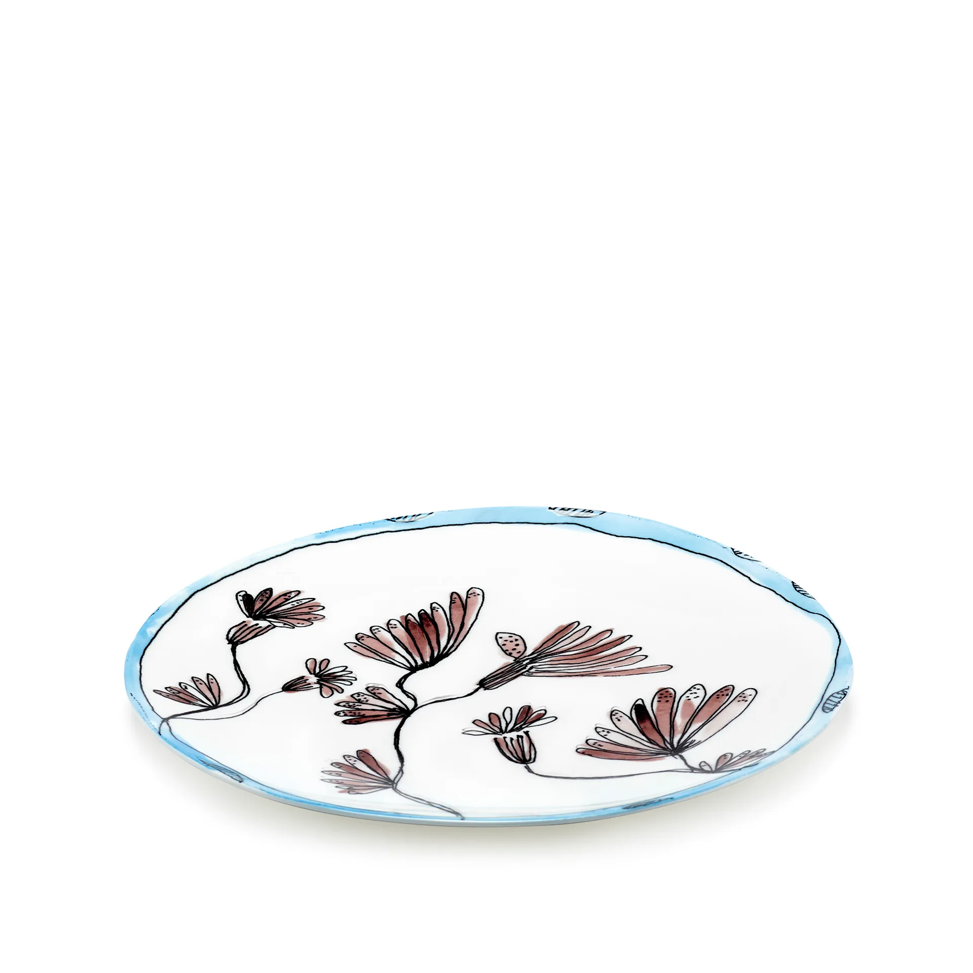 Serving Plate Camelia Aubergine - Serax - NO GA