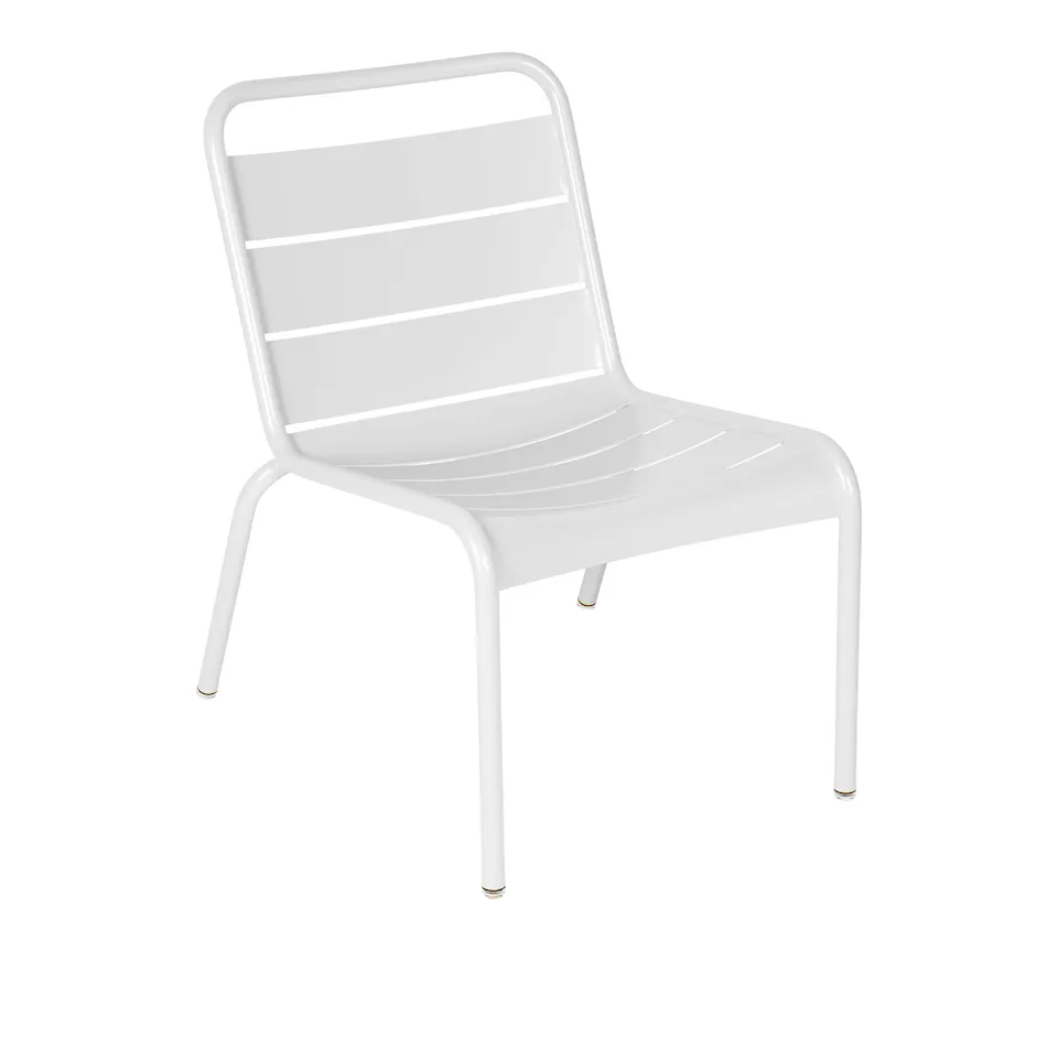 Luxembourg Lounge Chair, Cotton White
