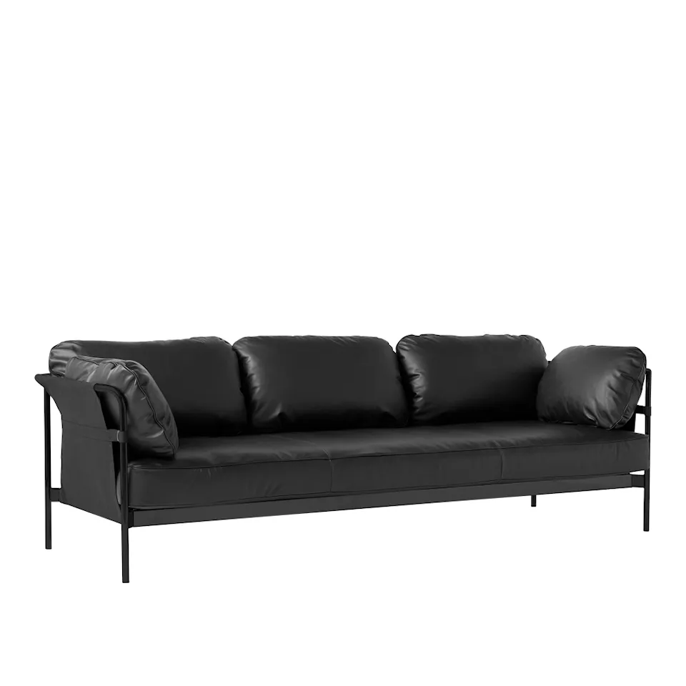 Can 3-seters sofa Black/Black