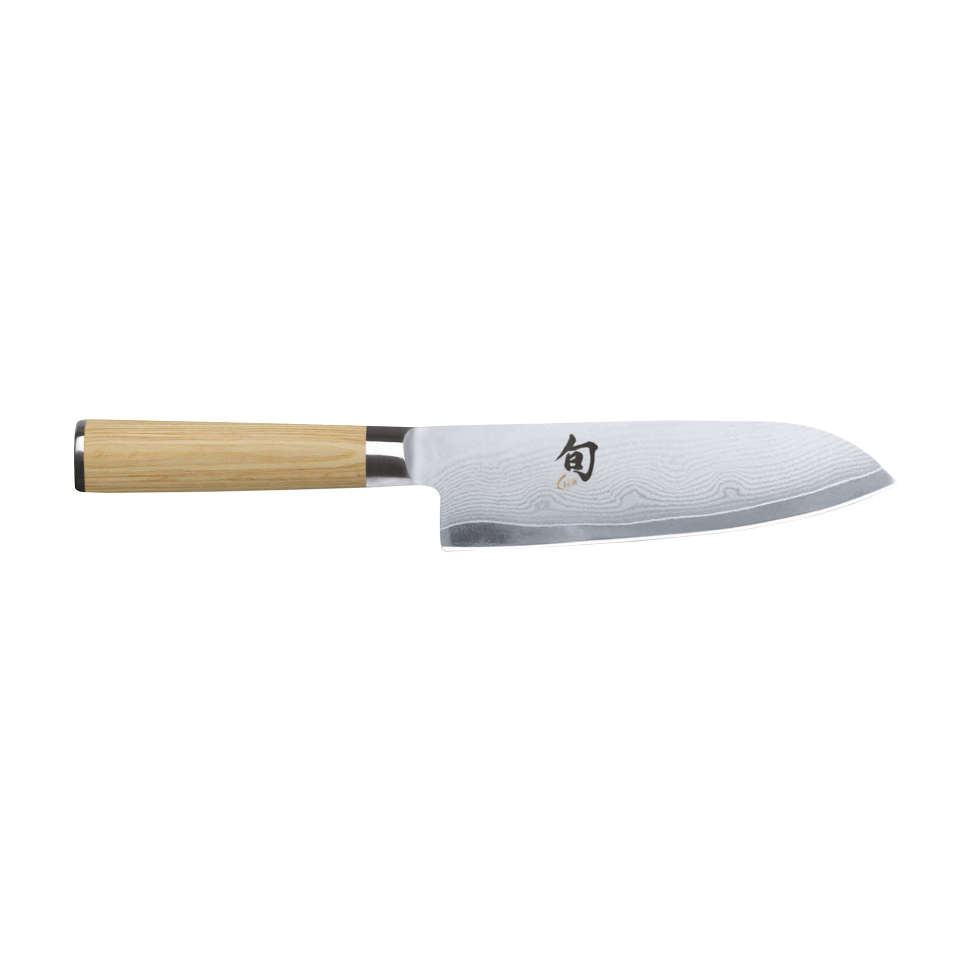 SHUN CLASSIC Santoku kniv 18 cm, Lyst håndtak - KAI - NO GA