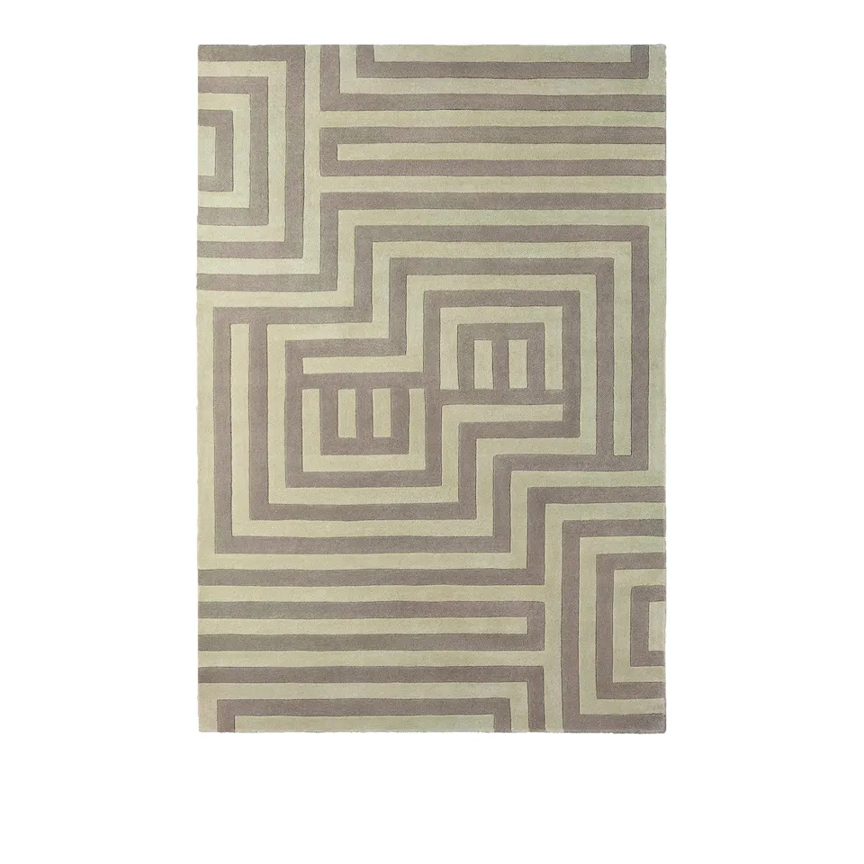 DD Wool Labyrinth Rug Beige