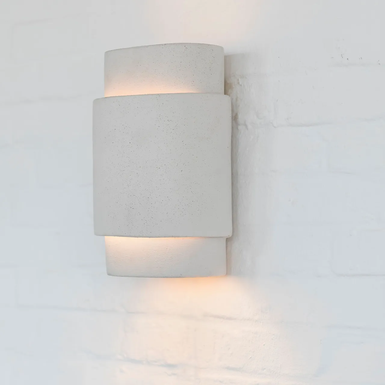Vegglampe beige pierre