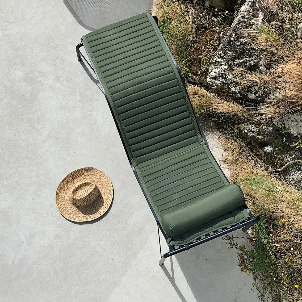 Palissade Chaise Lounge vattert pute - Olive