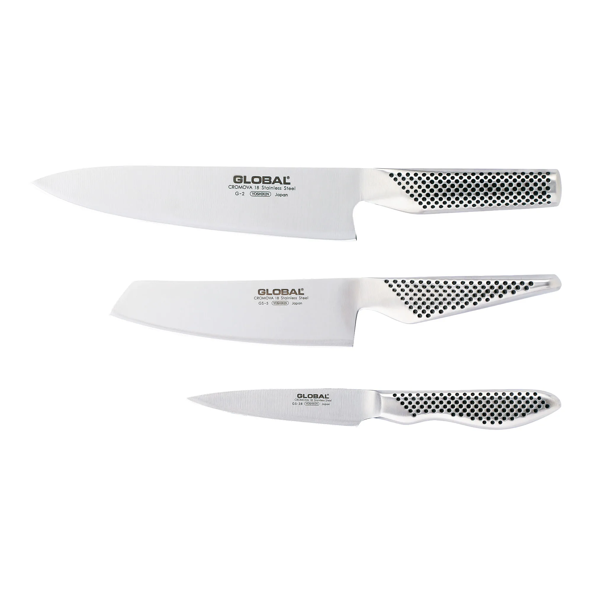 Knivsett 3 deler G-2, GS-5, GS-38 - 1