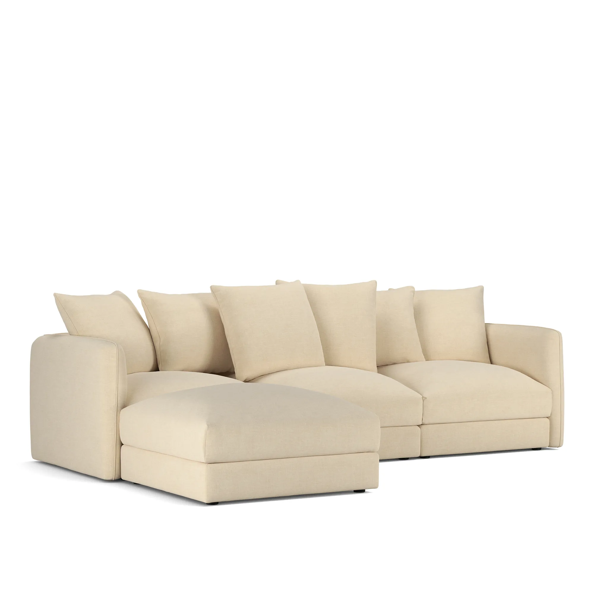 Pavarotti 3-seters sofa med fotskammel - 4