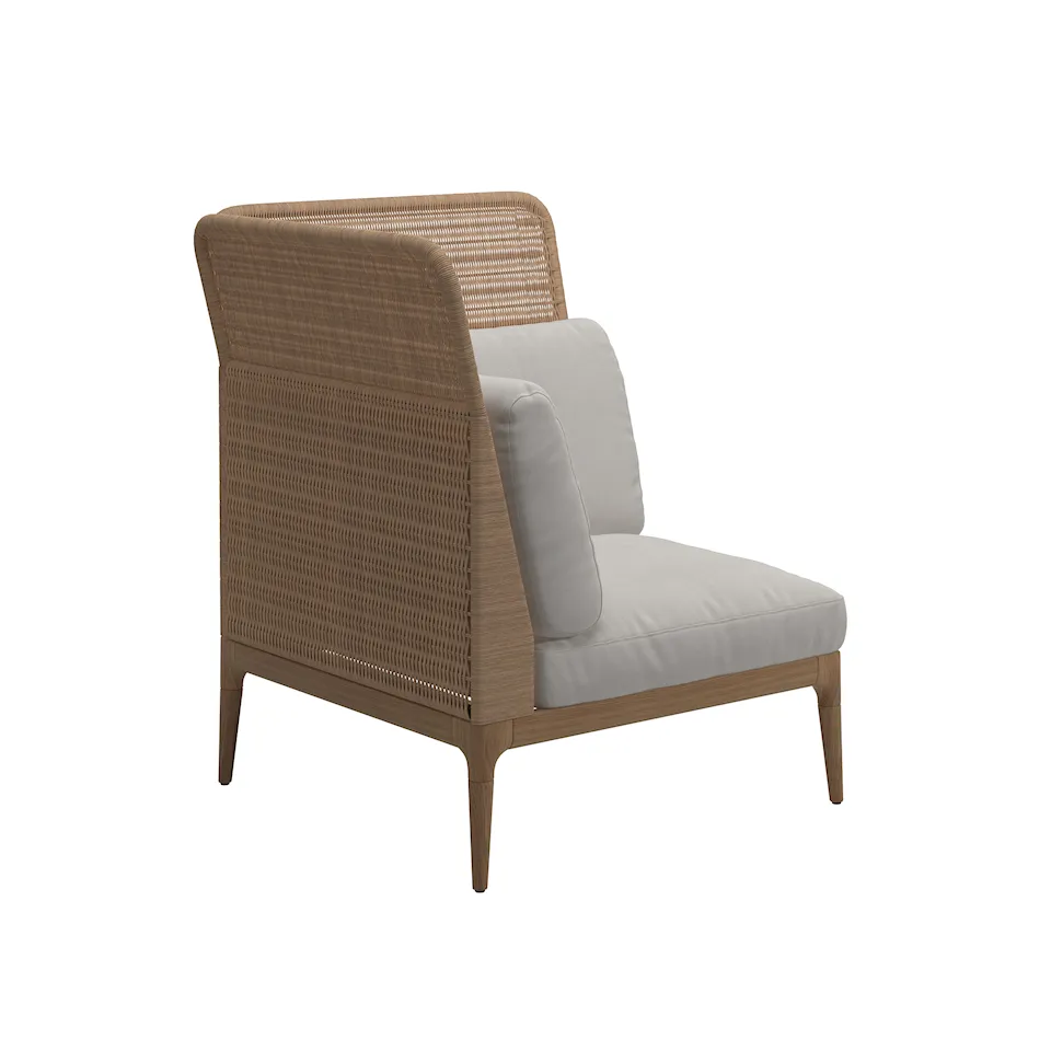 Lima Left High Back Corner/End Unit - Blend Linen