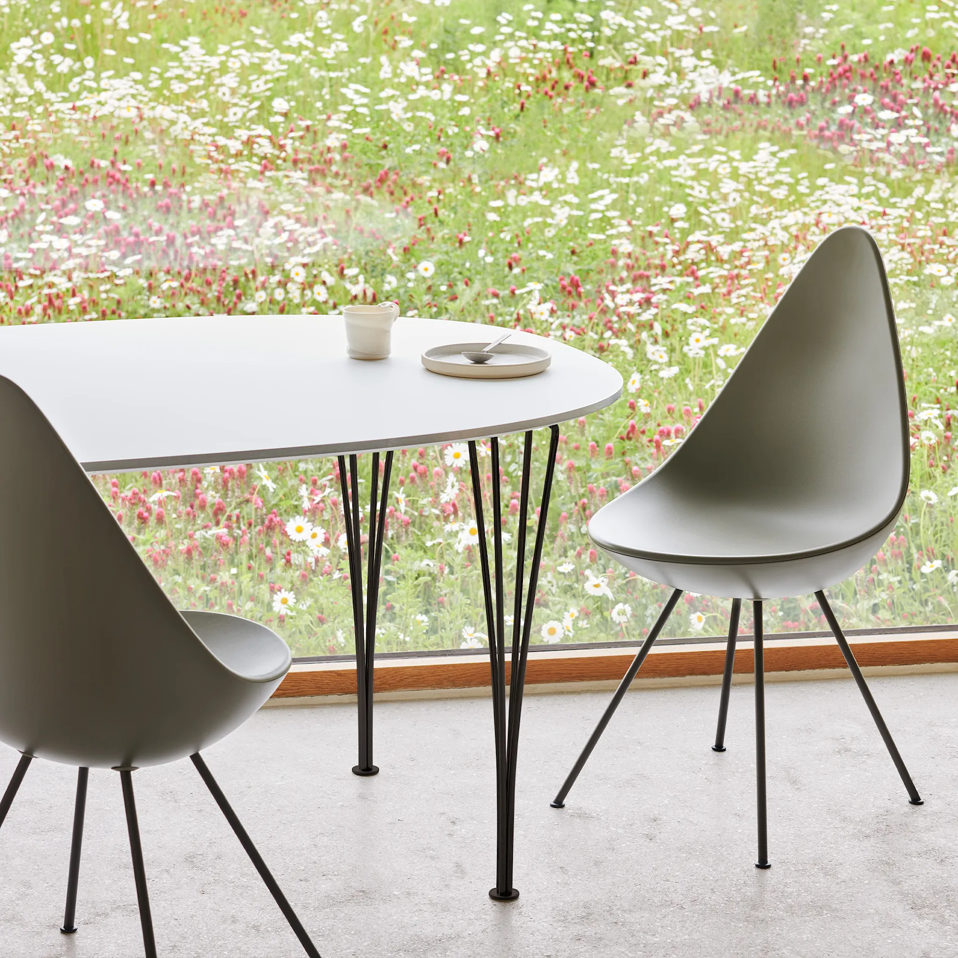 3110 Droppen stol fulltrukket - Fritz Hansen - Arne Jacobsen - NO GA