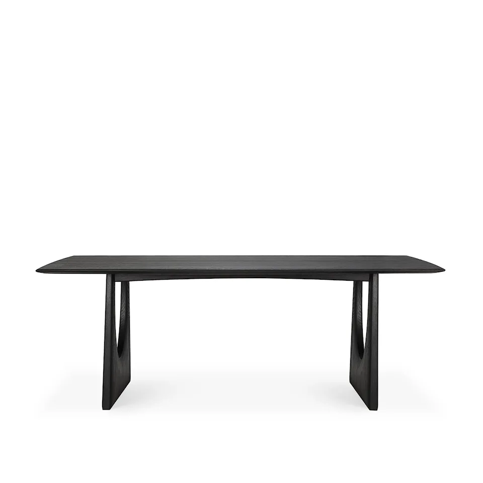 Geometric Dining Table Black Oak