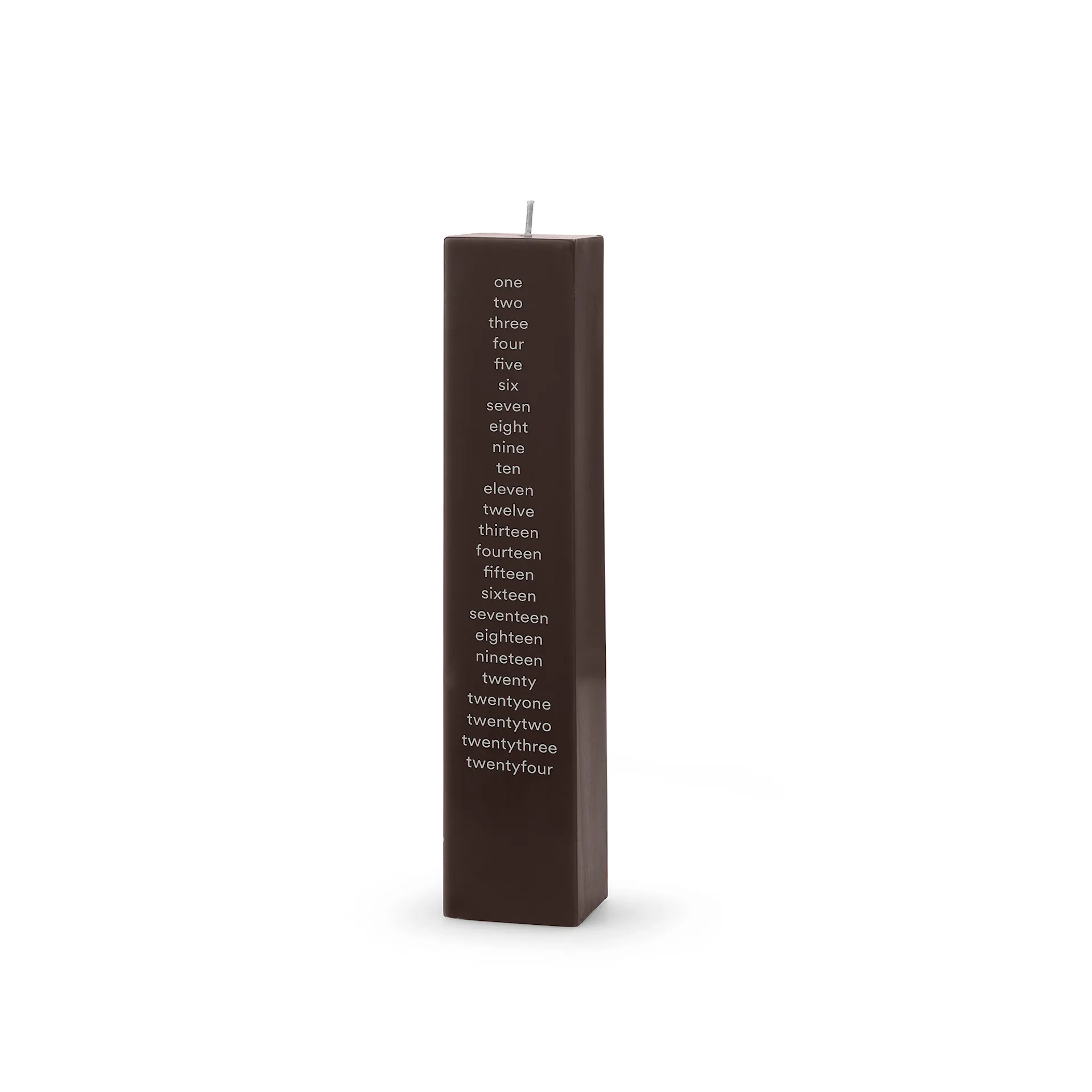 Calendar Candle Square Brown - Normann Copenhagen - NO GA