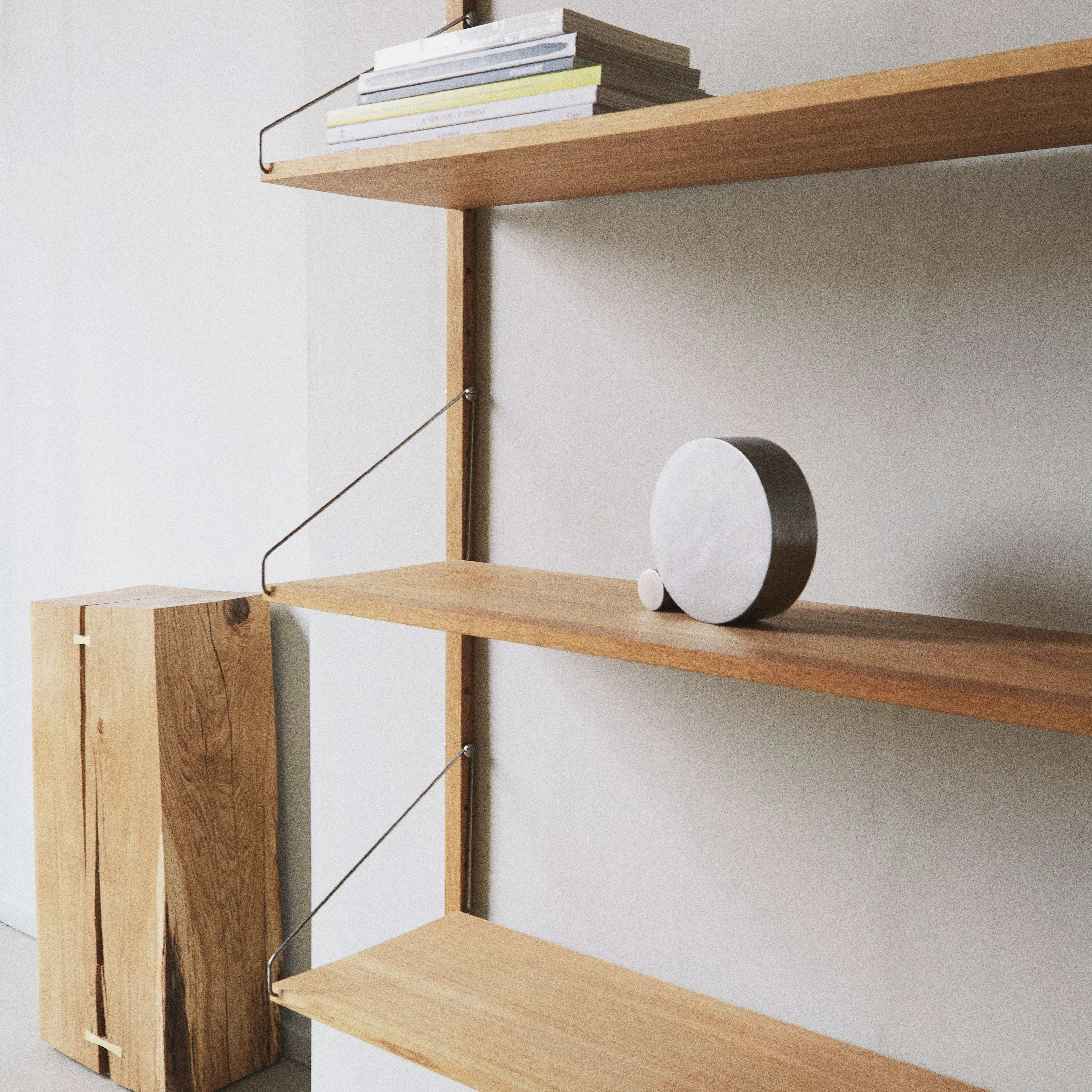 Shelf Library Double Section hyllesystem 185/80 - 3