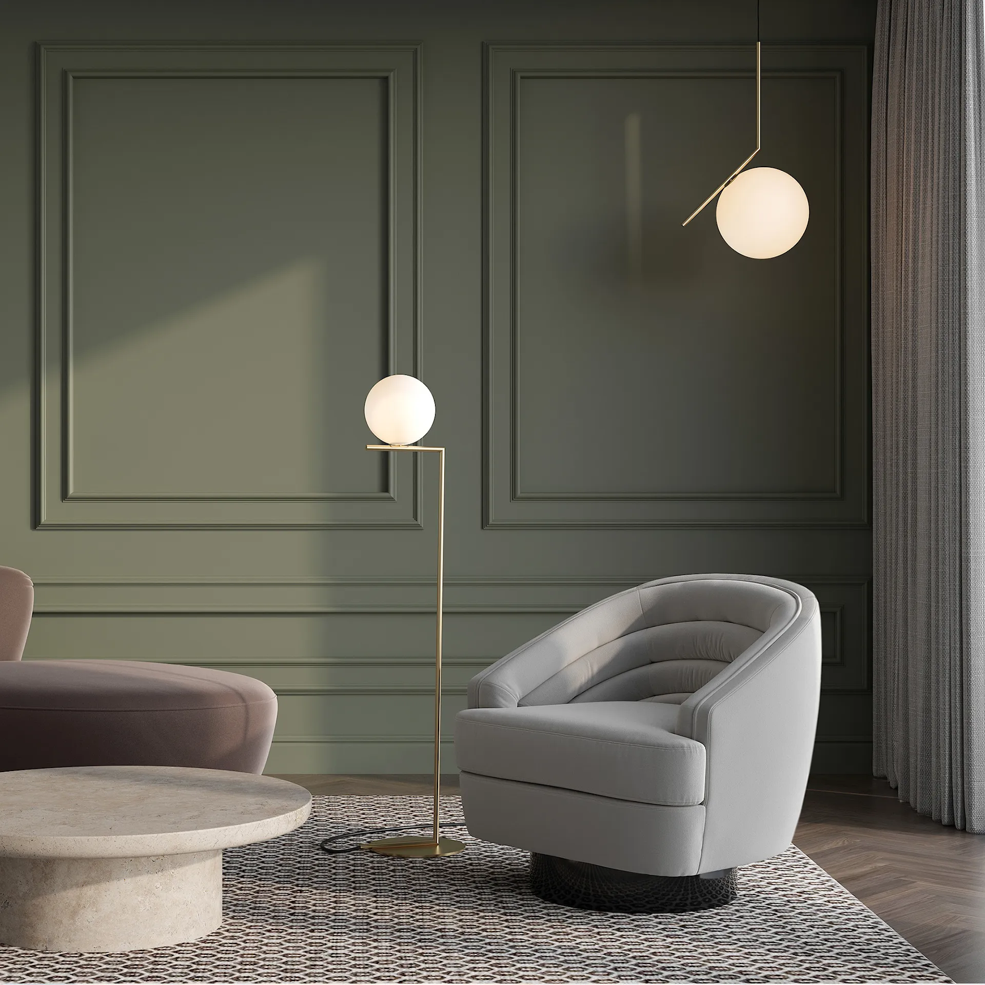 IC F1 gulvlampe - Flos - Michael Anastassiades - NO GA