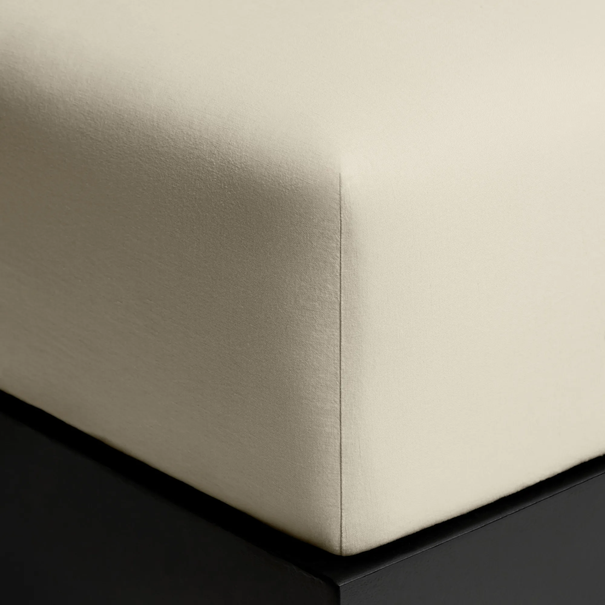 Linen Blend Pale Sand laken - 2