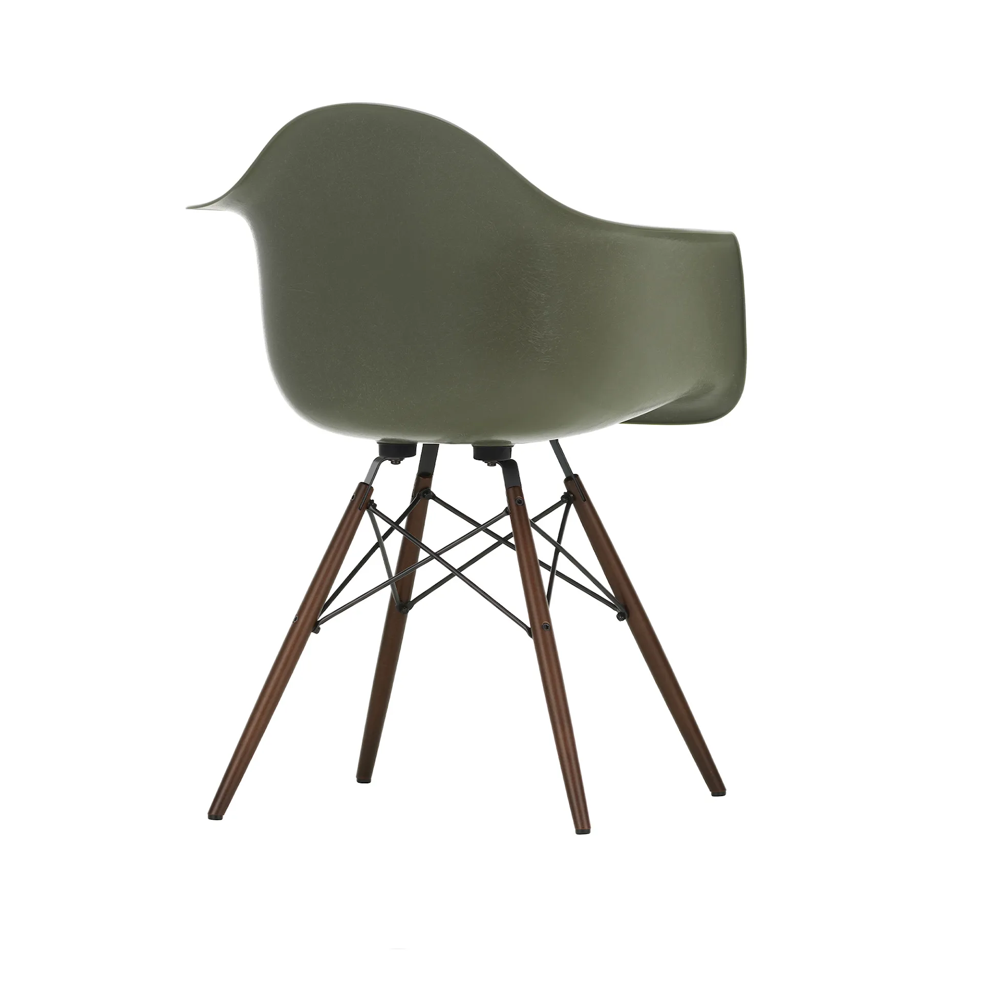 Eames Fiberglass Armchair DAW lenestol Black Maple - Vitra - Charles & Ray Eames - NO GA