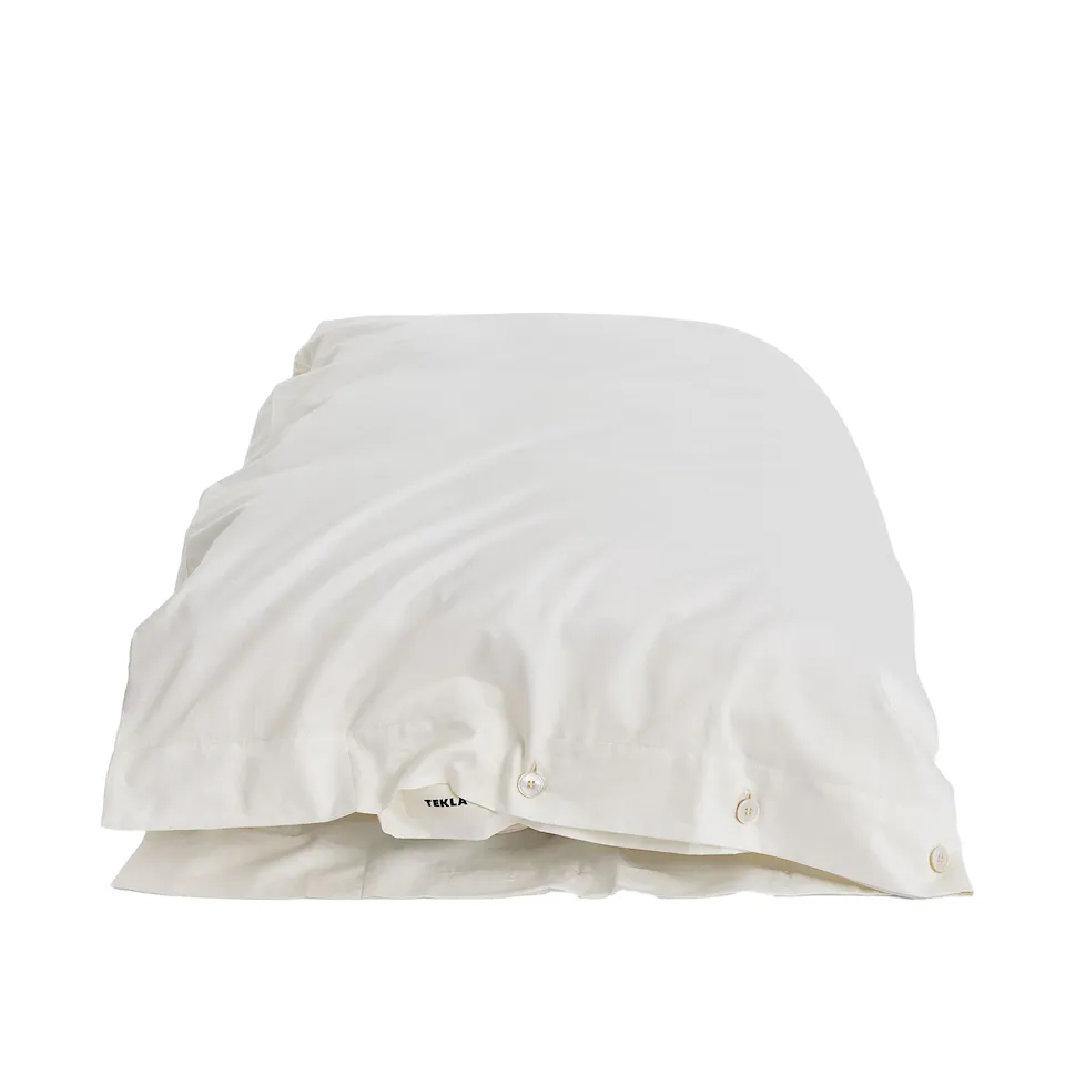 Cotton Sateen Duvet Covers Solid Cloud White