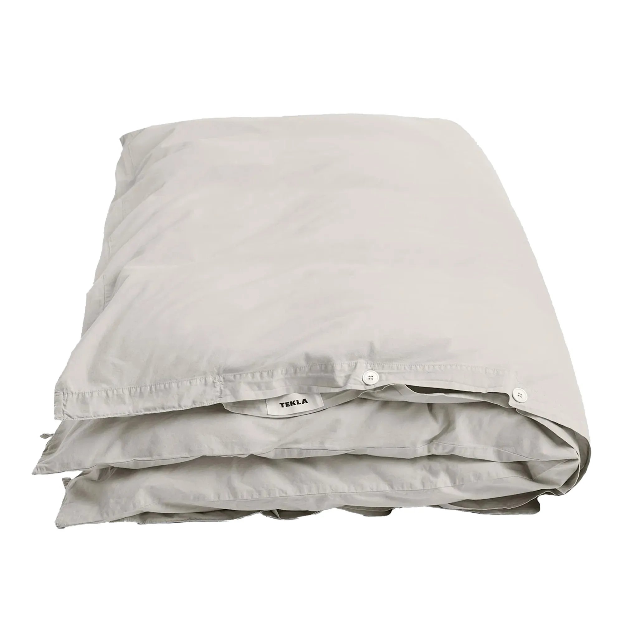 Percale Solid Soft Grey dynetrekk - 1