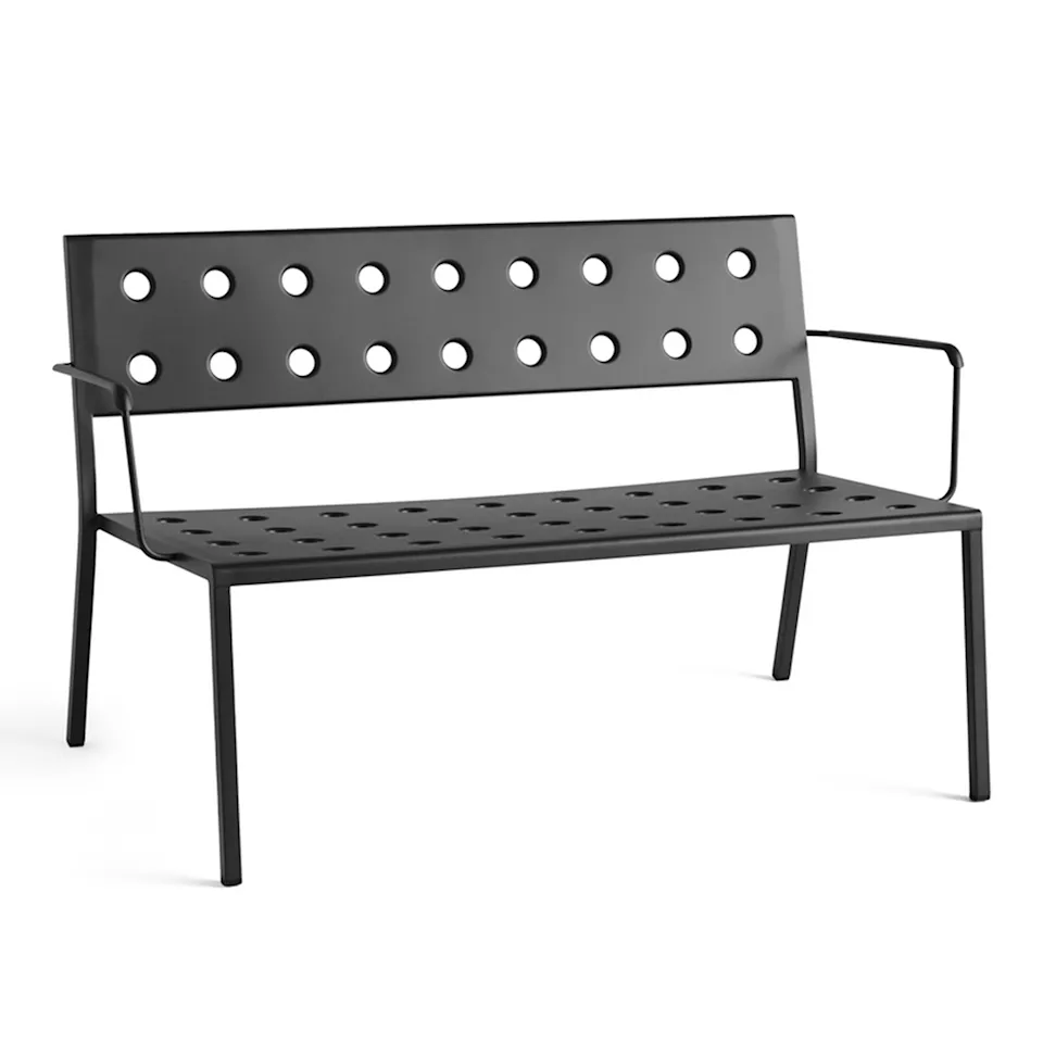 Balcony Lounge Bench w. arm / Anthracite