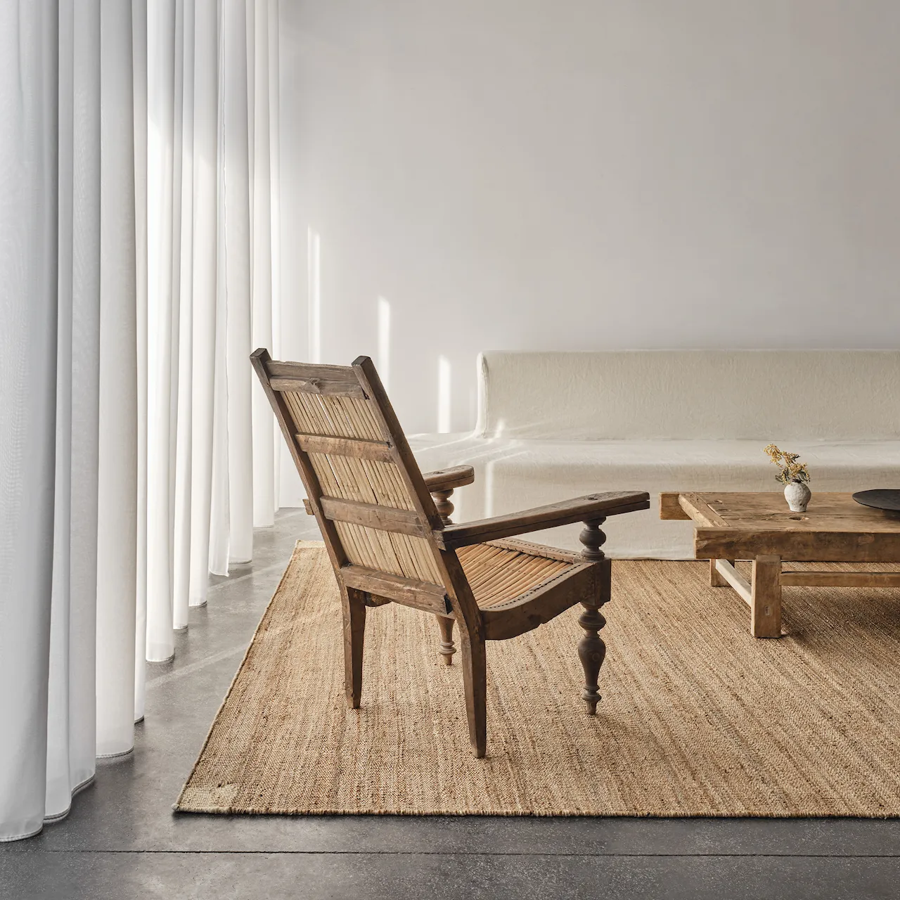 Jute Corner Cream teppe