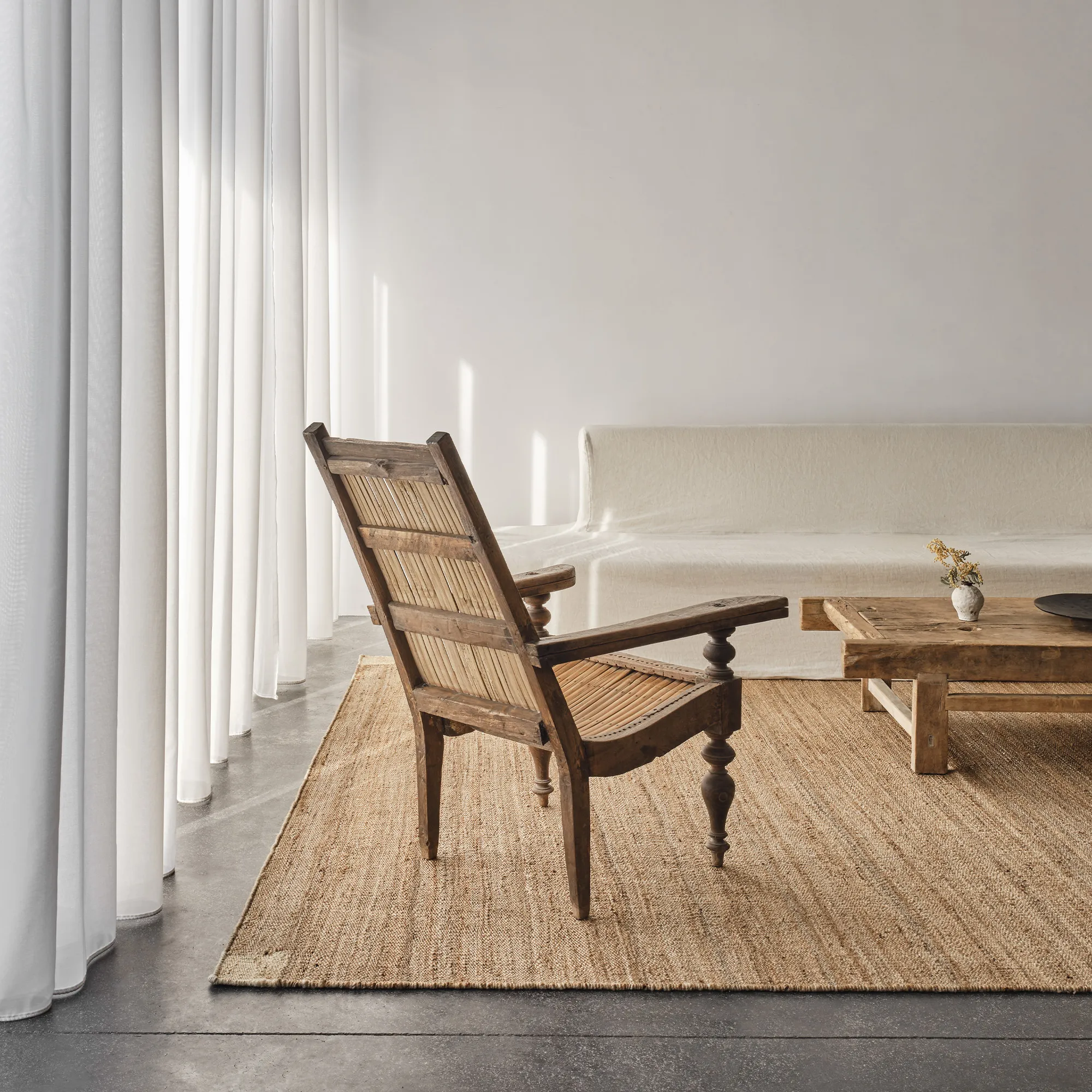 Jute Corner Cream teppe
