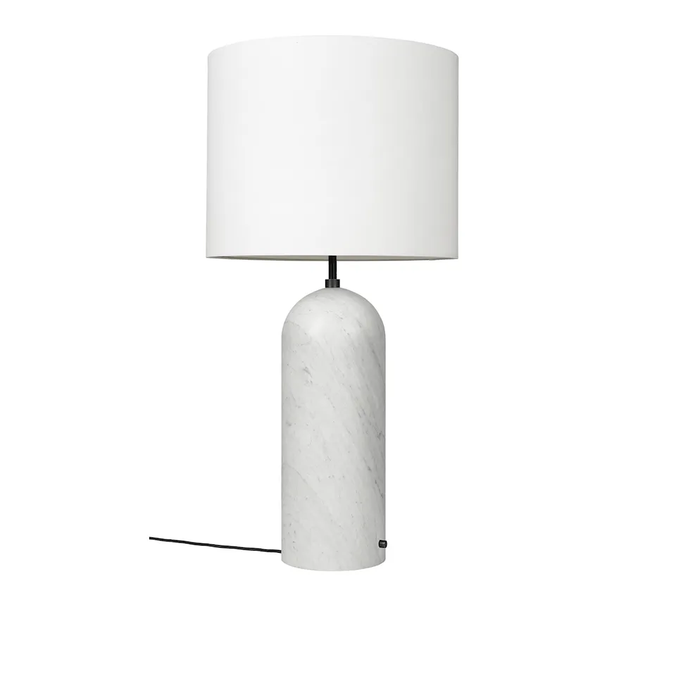 Gravity gulvlampe XL Low hvit marmor