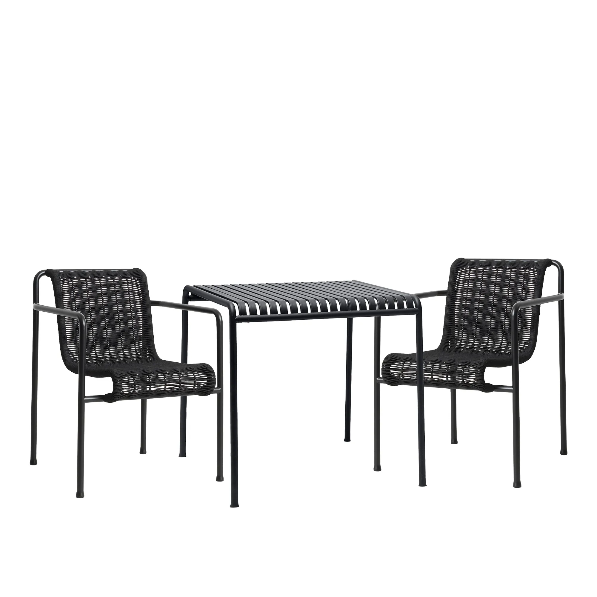 Palissade cord spisegruppe med bord & 2 karmstoler - 1