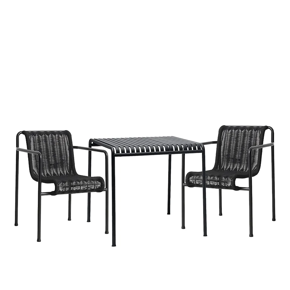 Palissade cord spisegruppe med bord & 2 karmstoler