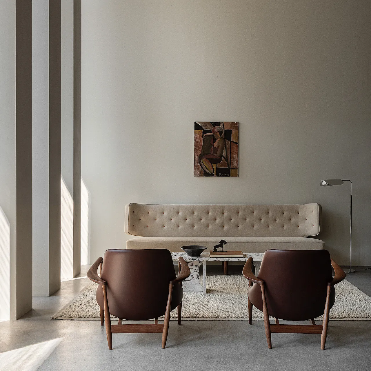 Radiohus 3-seters sofa i eik