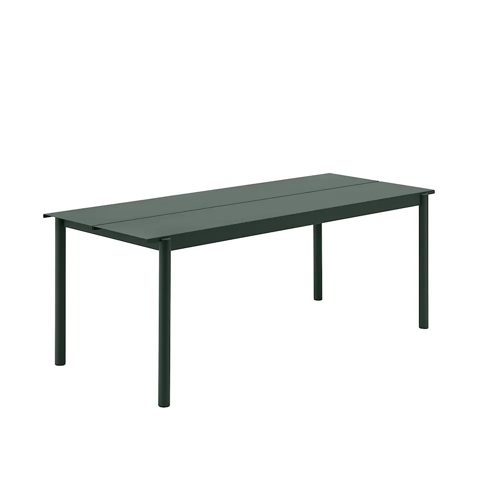 Linear Steel Table 200cm Dark Green