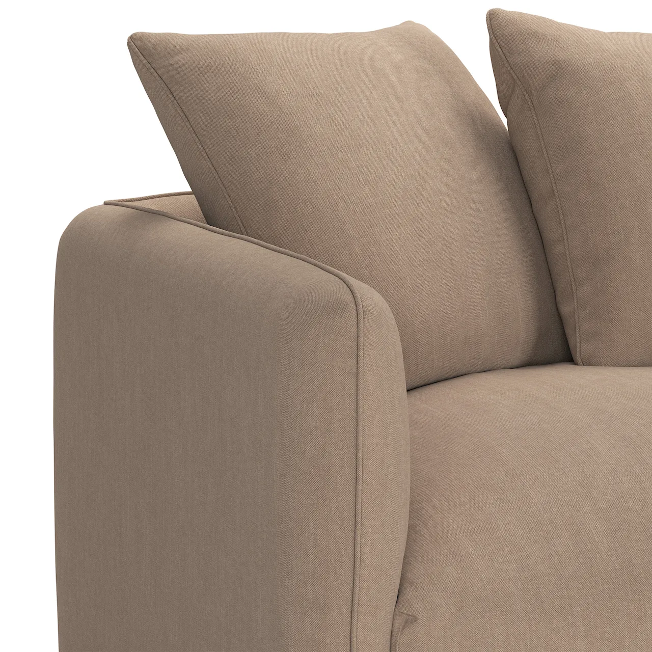 Pavarotti 2,5-Seater Shadow Khaki Fixed Upholstery