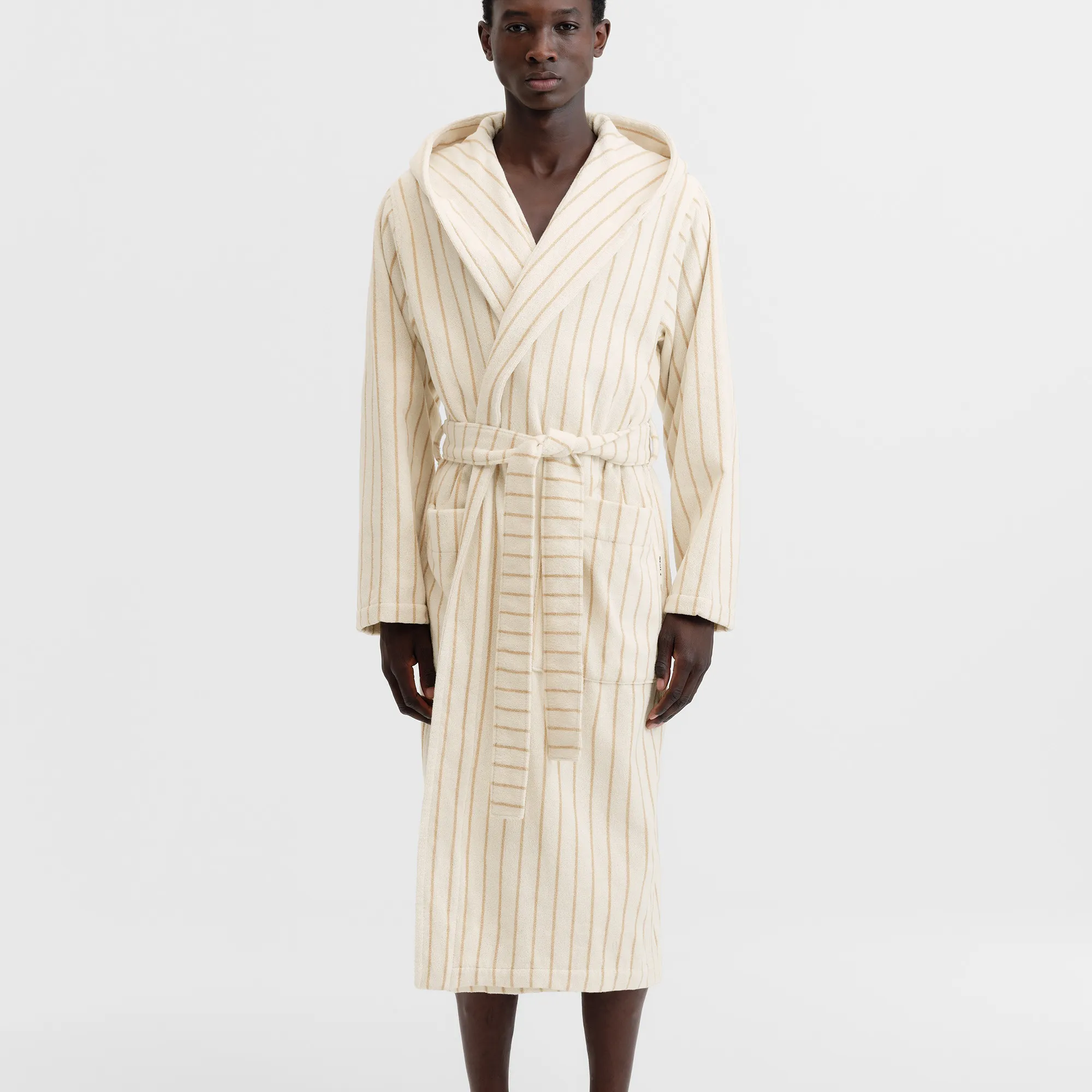 Hooded Sienna Stripes badekåpe - 7