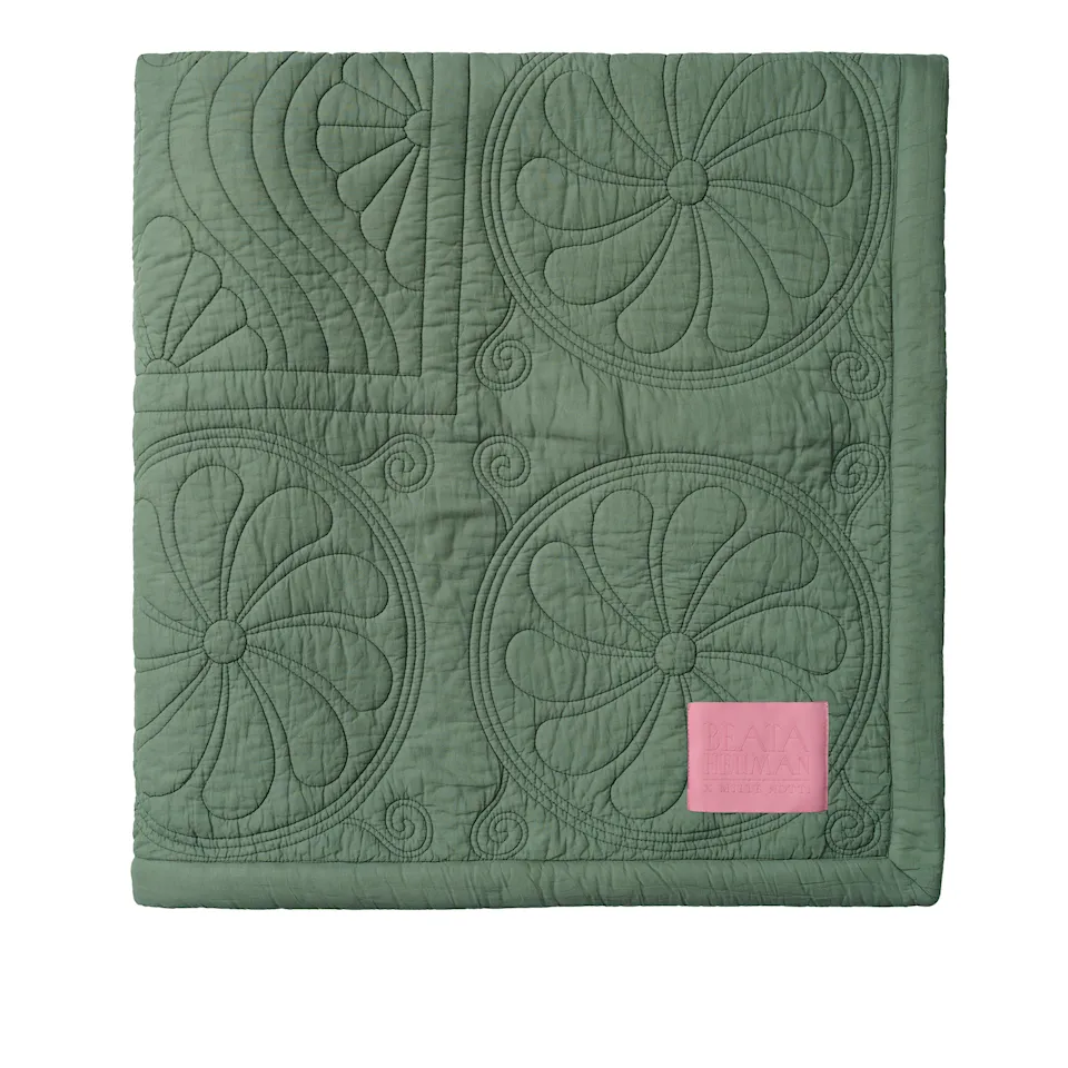 Durham Dew Green/Pink sengeteppe