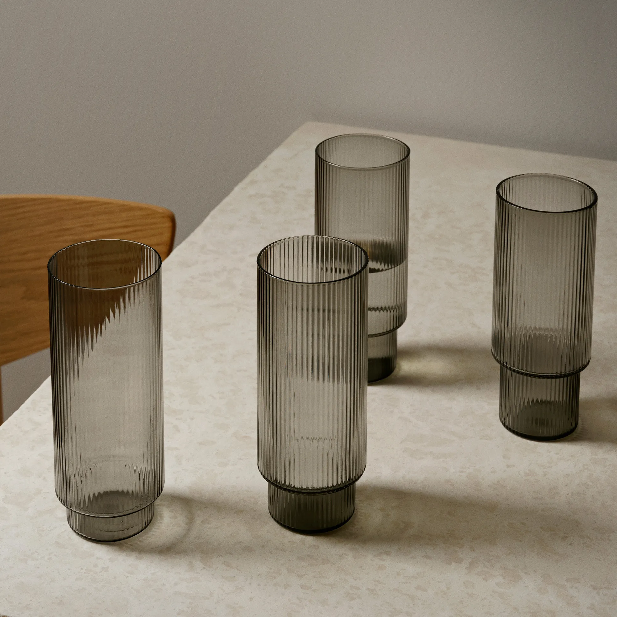 Ripple longdrinkglass 4-pakning - 9