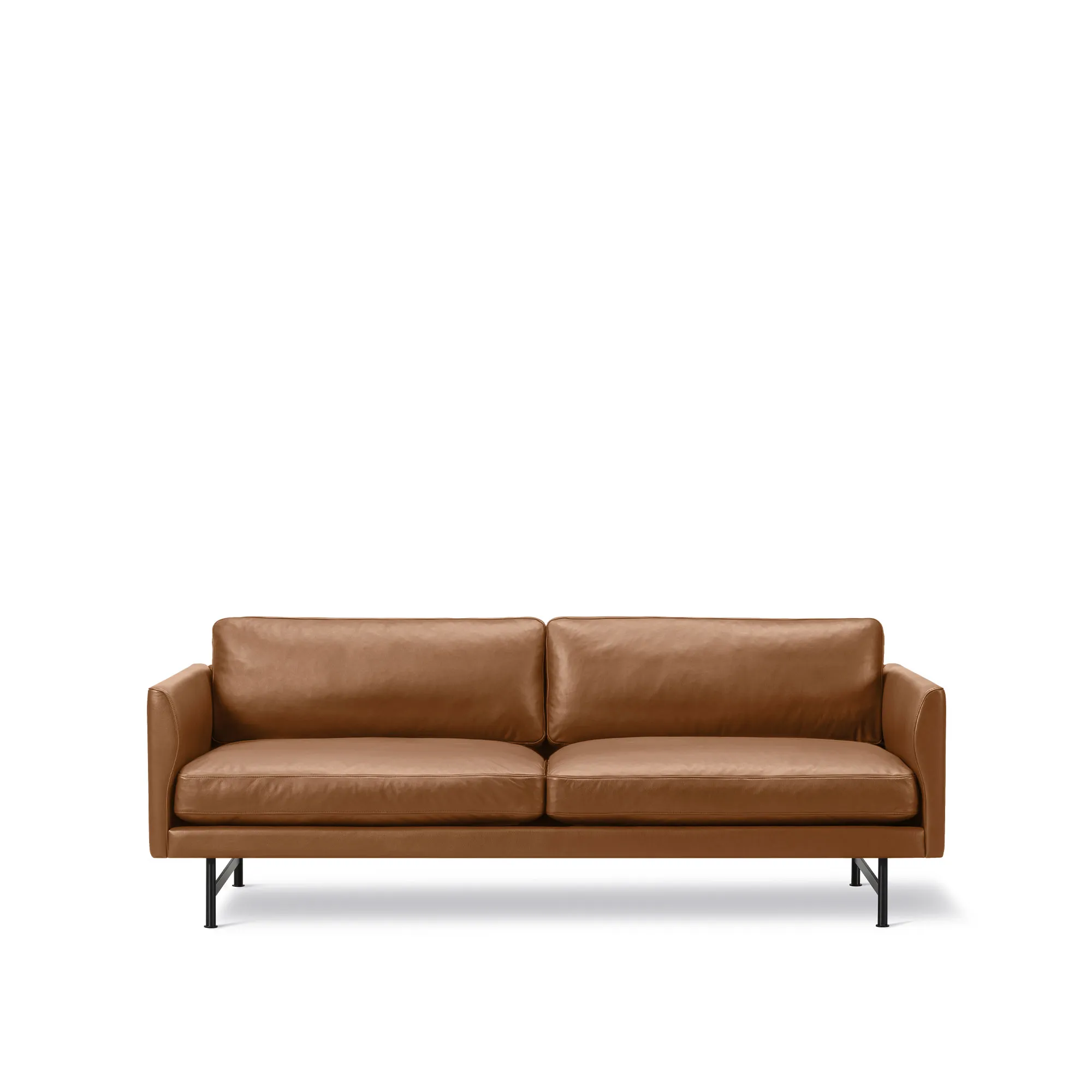 Calmo 2-seters sofa svart stål - 1