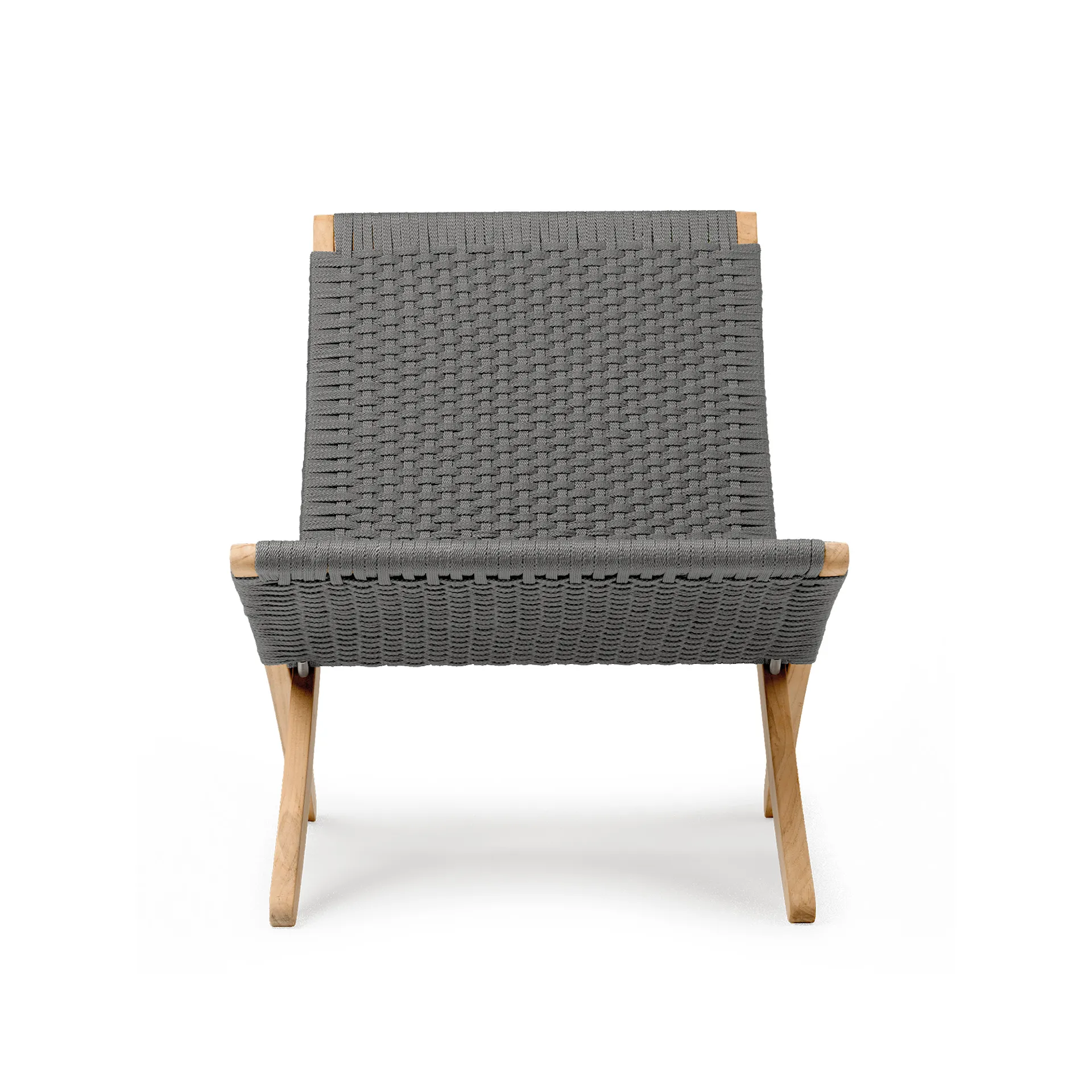 MG501 Outdoor Cuba Chair, Ubehandlet teak/Charcoal 1402 - Carl Hansen - NO GA