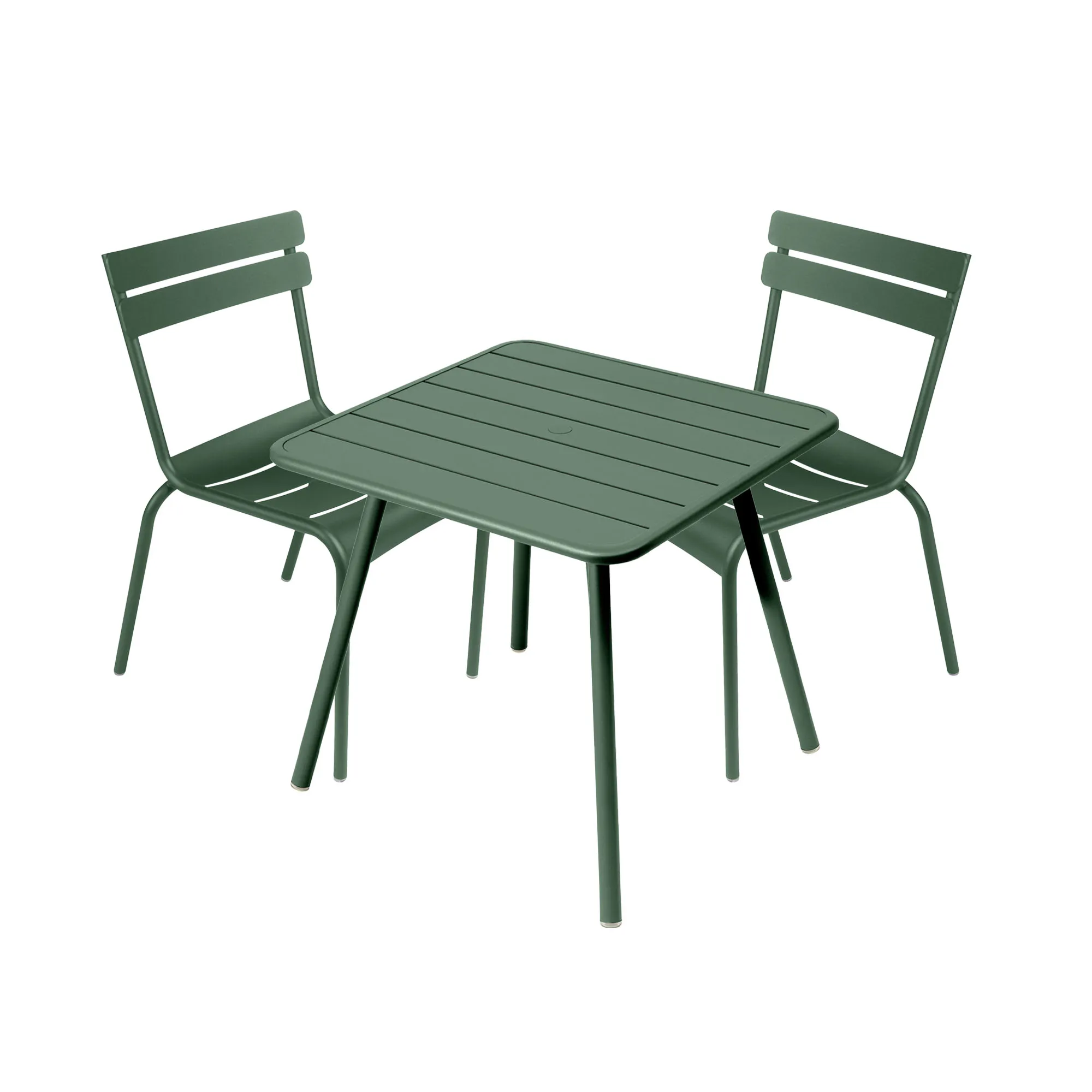 Luxembourg spisegruppe firbent bord & 2 stoler - 1