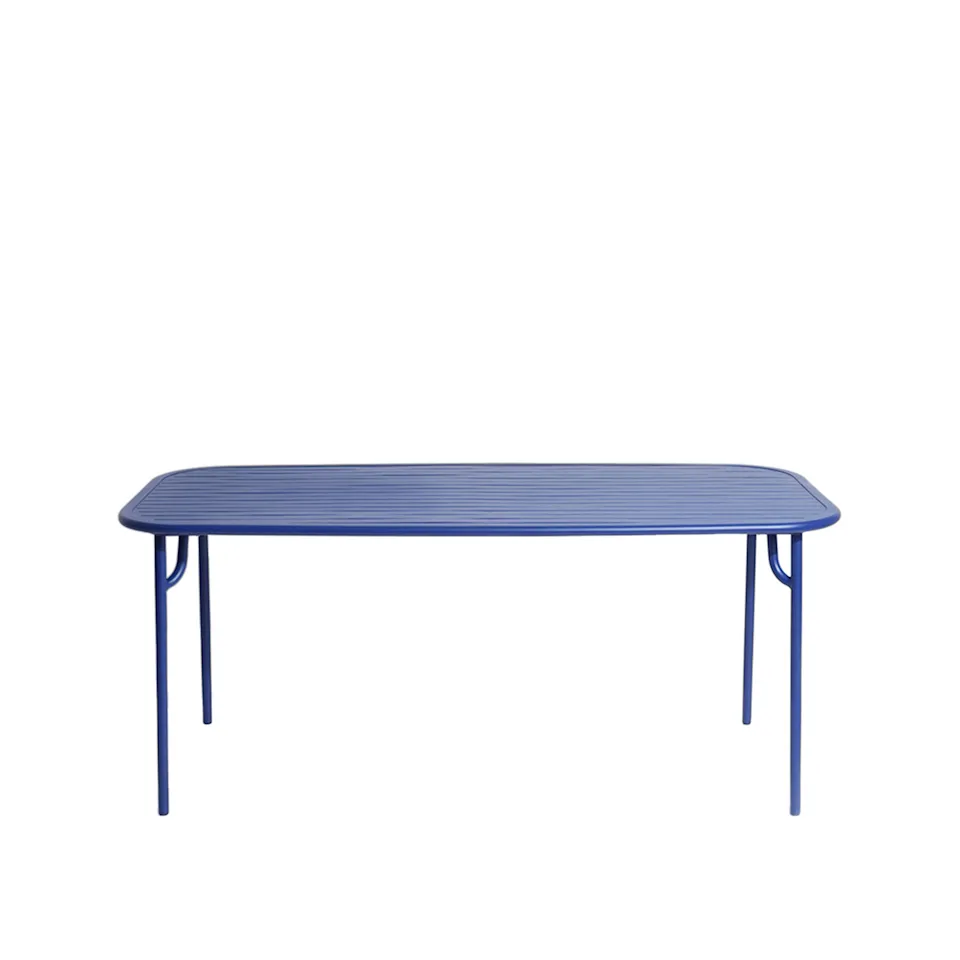 Week-End, Medium Rectangular Table, Blue