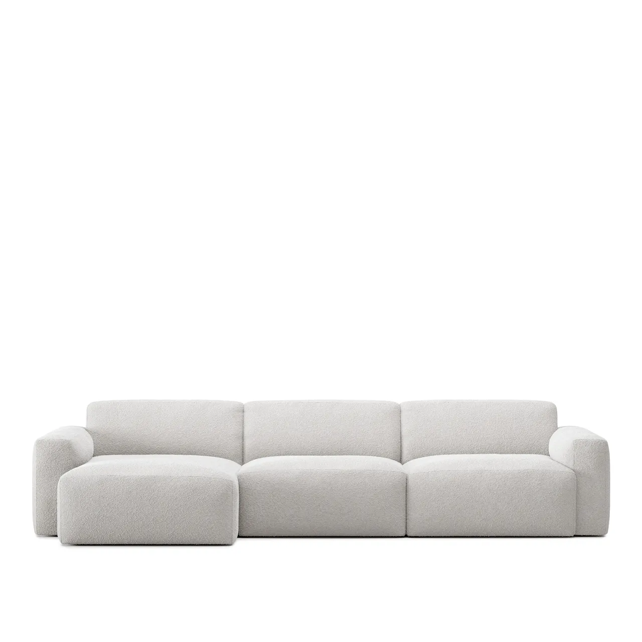 Brick 3-Seater Chaise Lounge Left - Shadow Beige